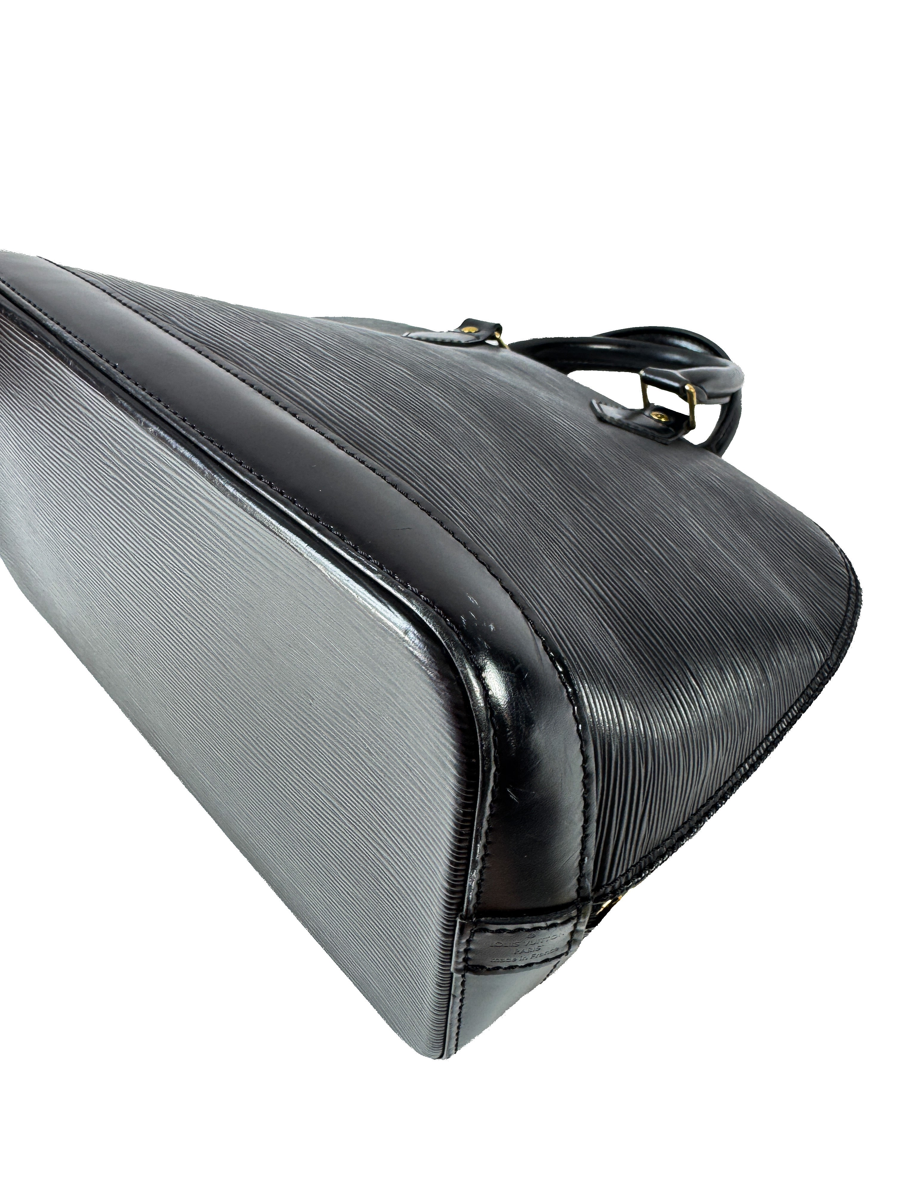 Louis Vuitton black leather Epi Alma FL1002