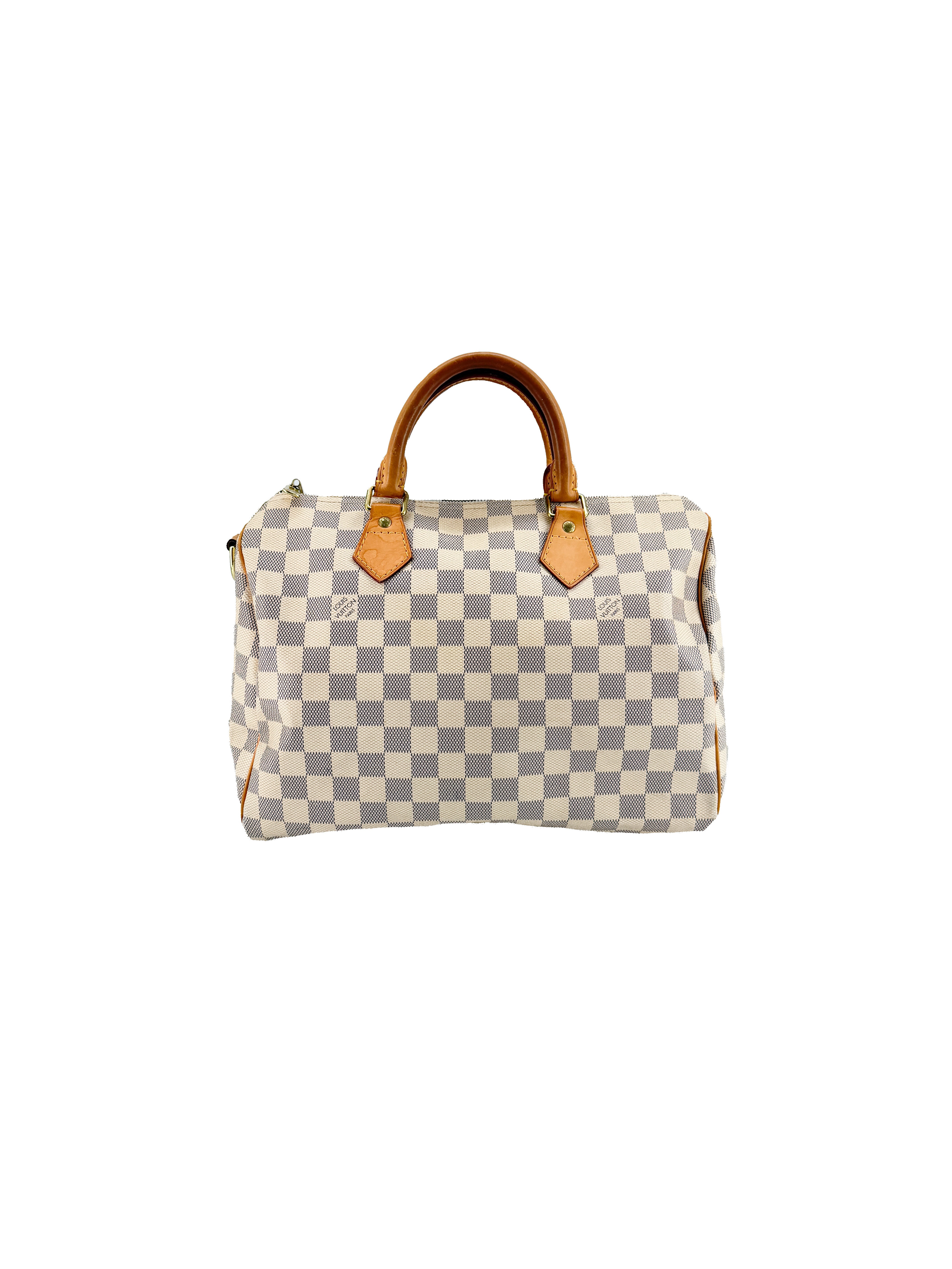 Louis Vuitton damier Azur Speedy 30 bandouliere SP1153