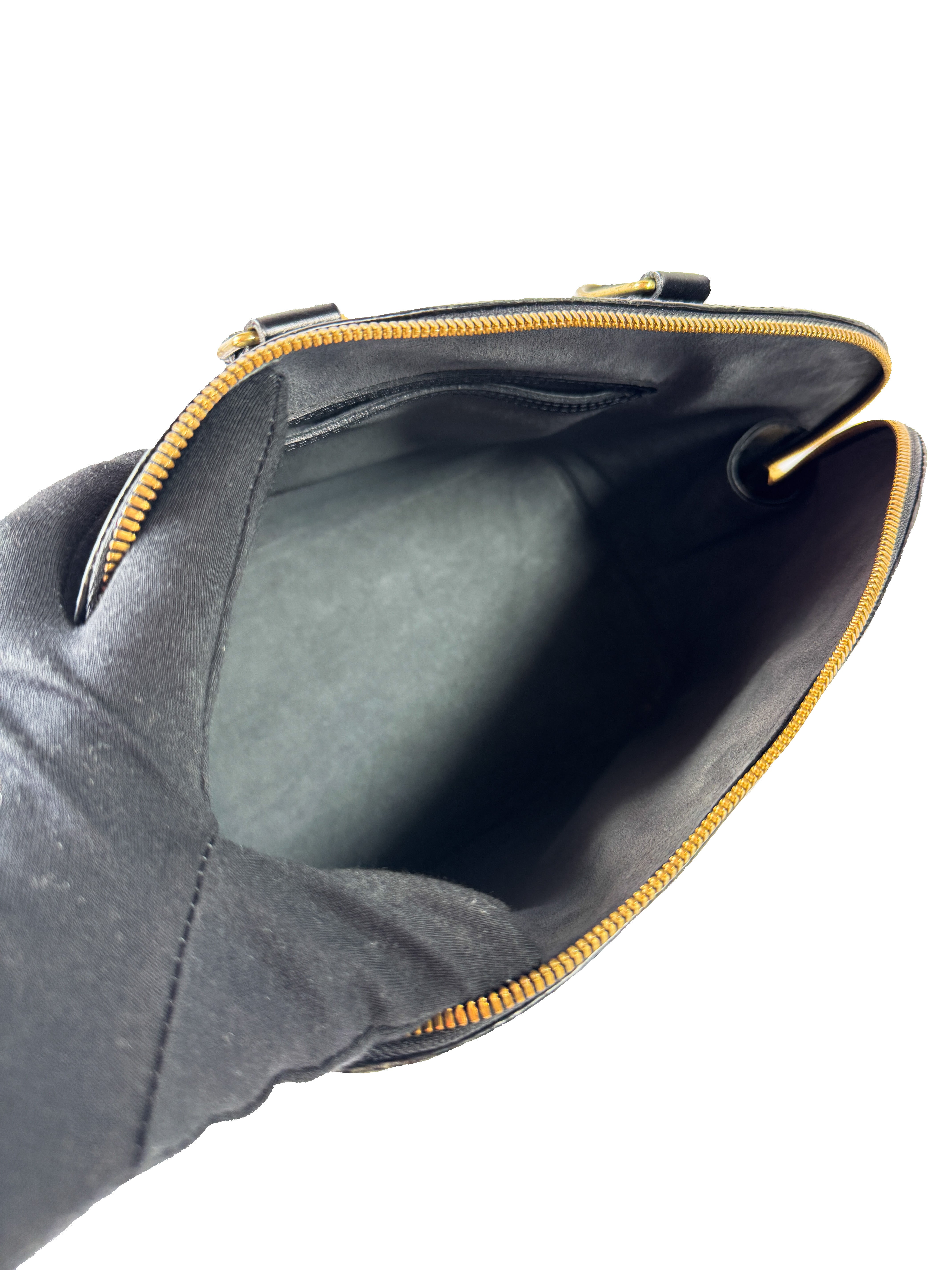 Louis Vuitton black leather Epi Alma FL1002