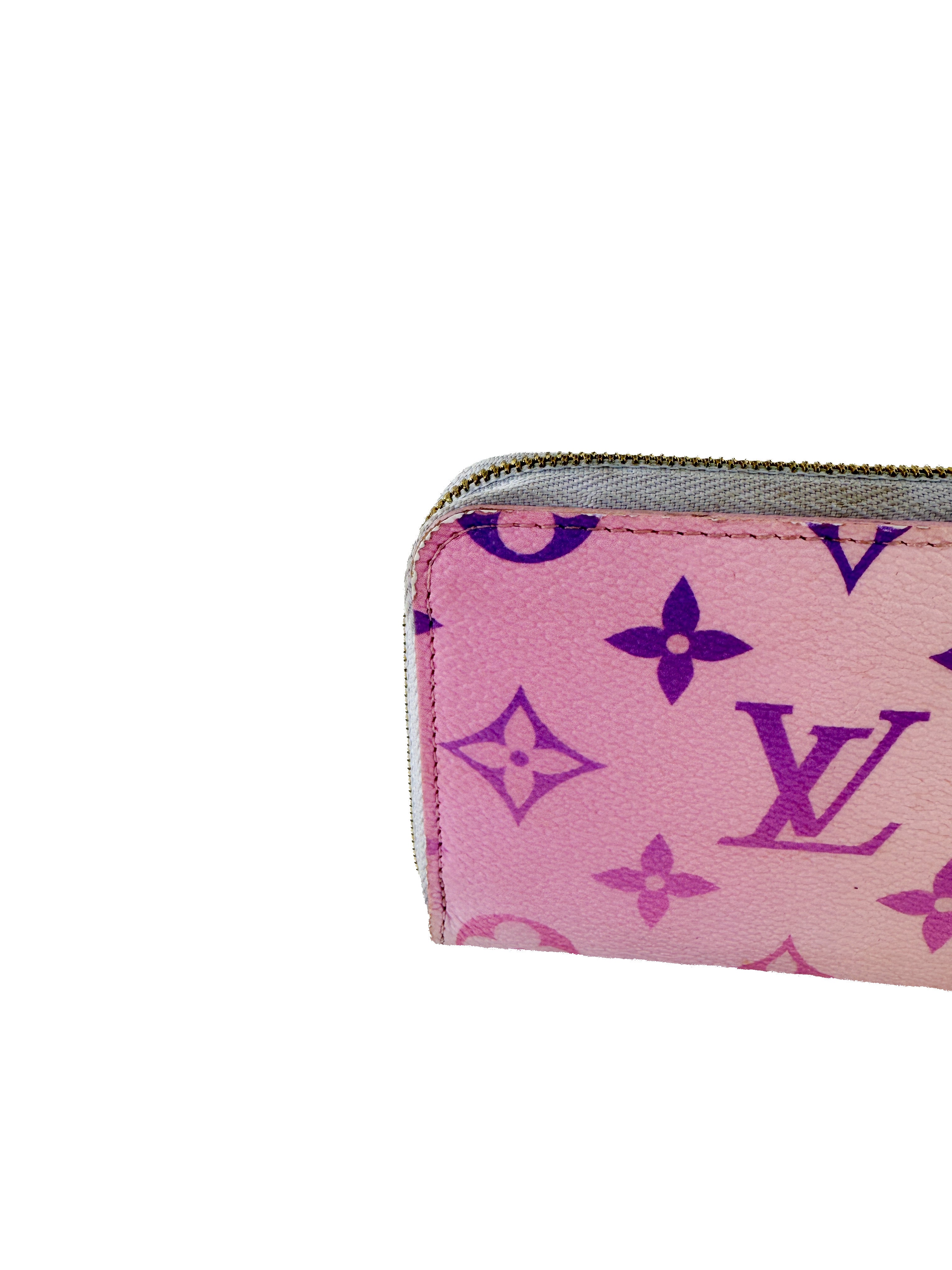 Louis Vuitton giant monogram Sunrise Spring in the City pastel zippy coin wallet NFC