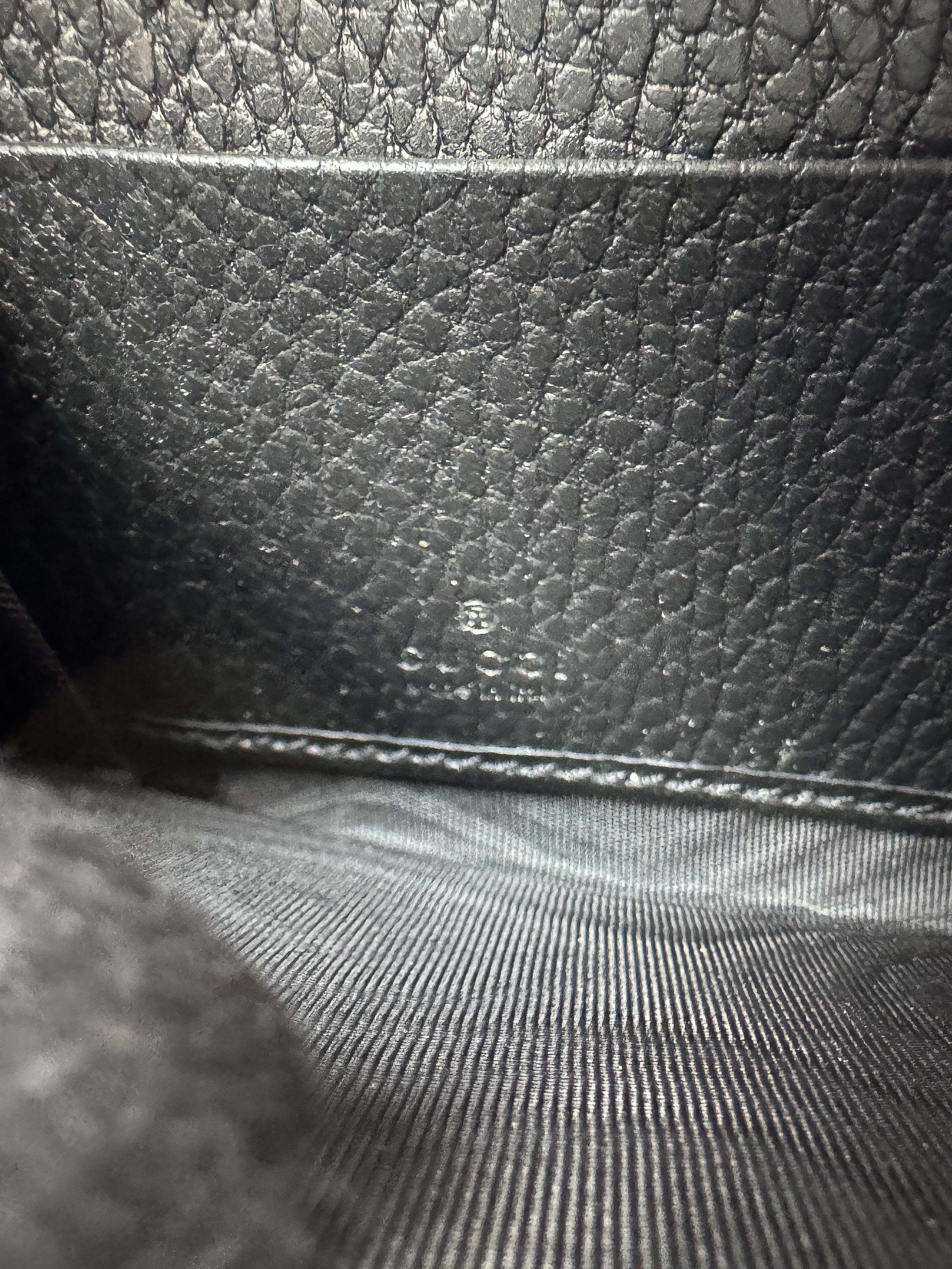 Gucci black/brown Marmont zip around wallet 4561170959