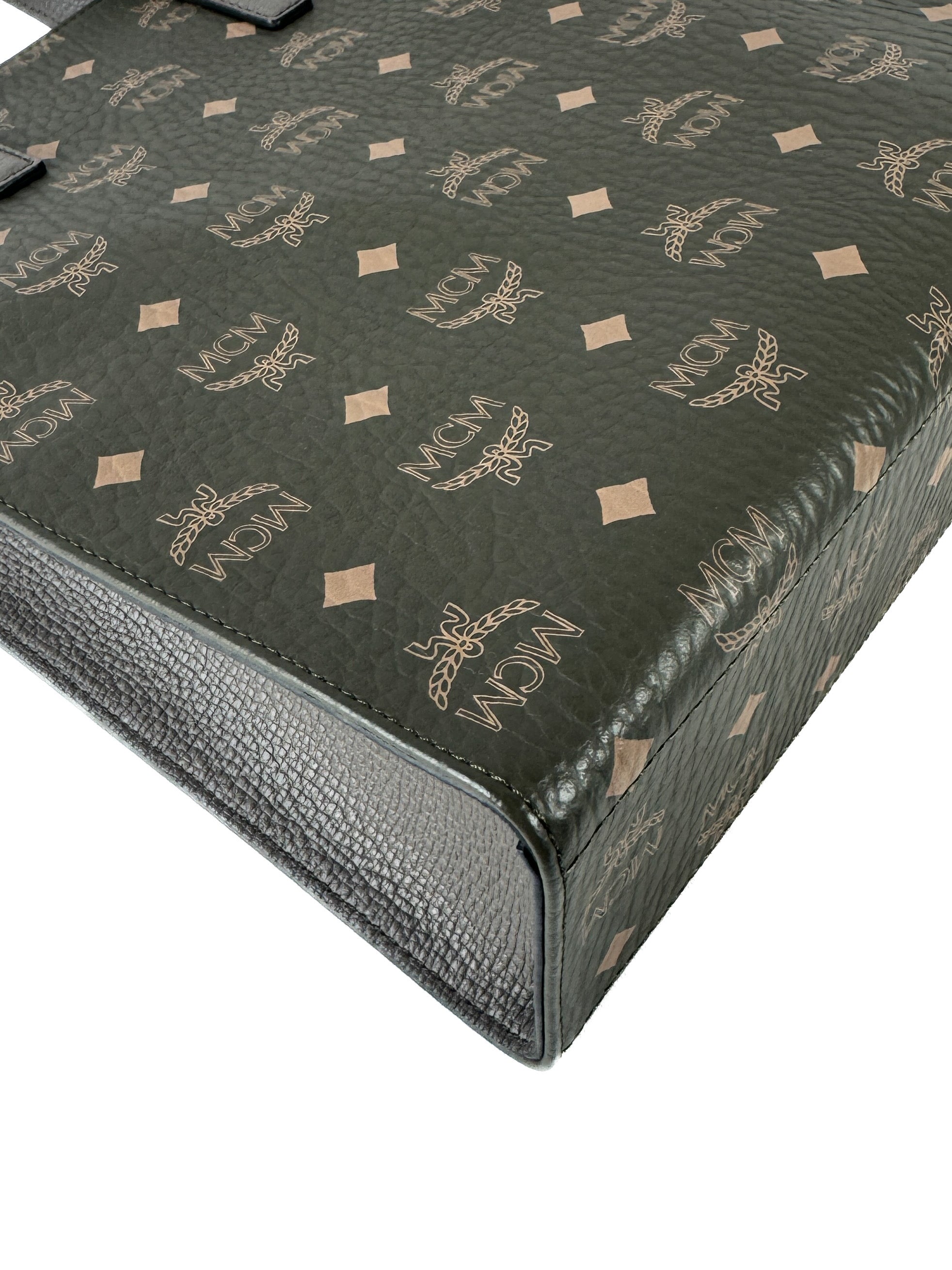 MCM olive small Visetos Aren tote NWT 10752204