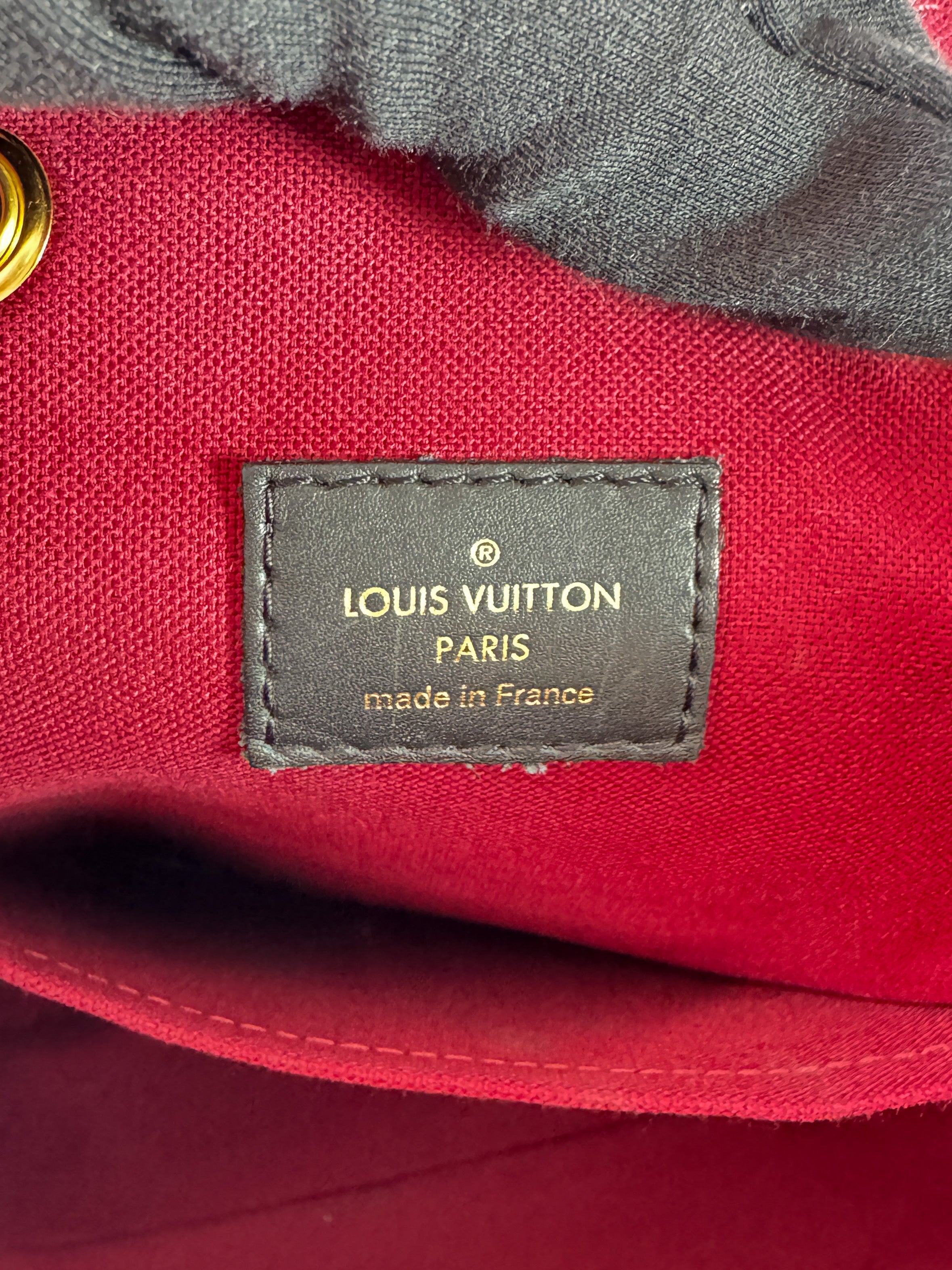 Louis Vuitton monogram Black leather Montsouris PM Backpack NM SA2280