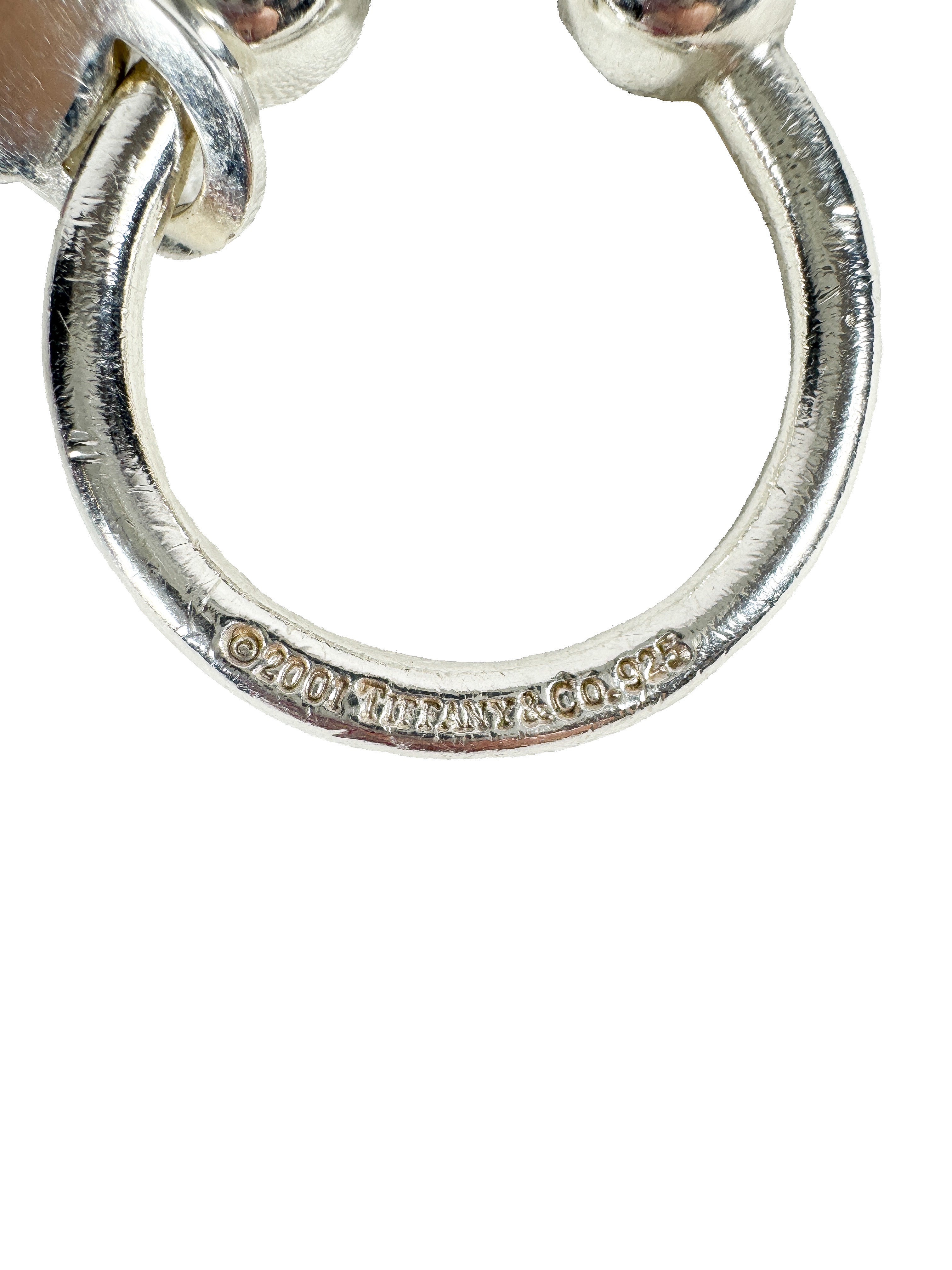 Tiffany & Co sterling silver round keyring