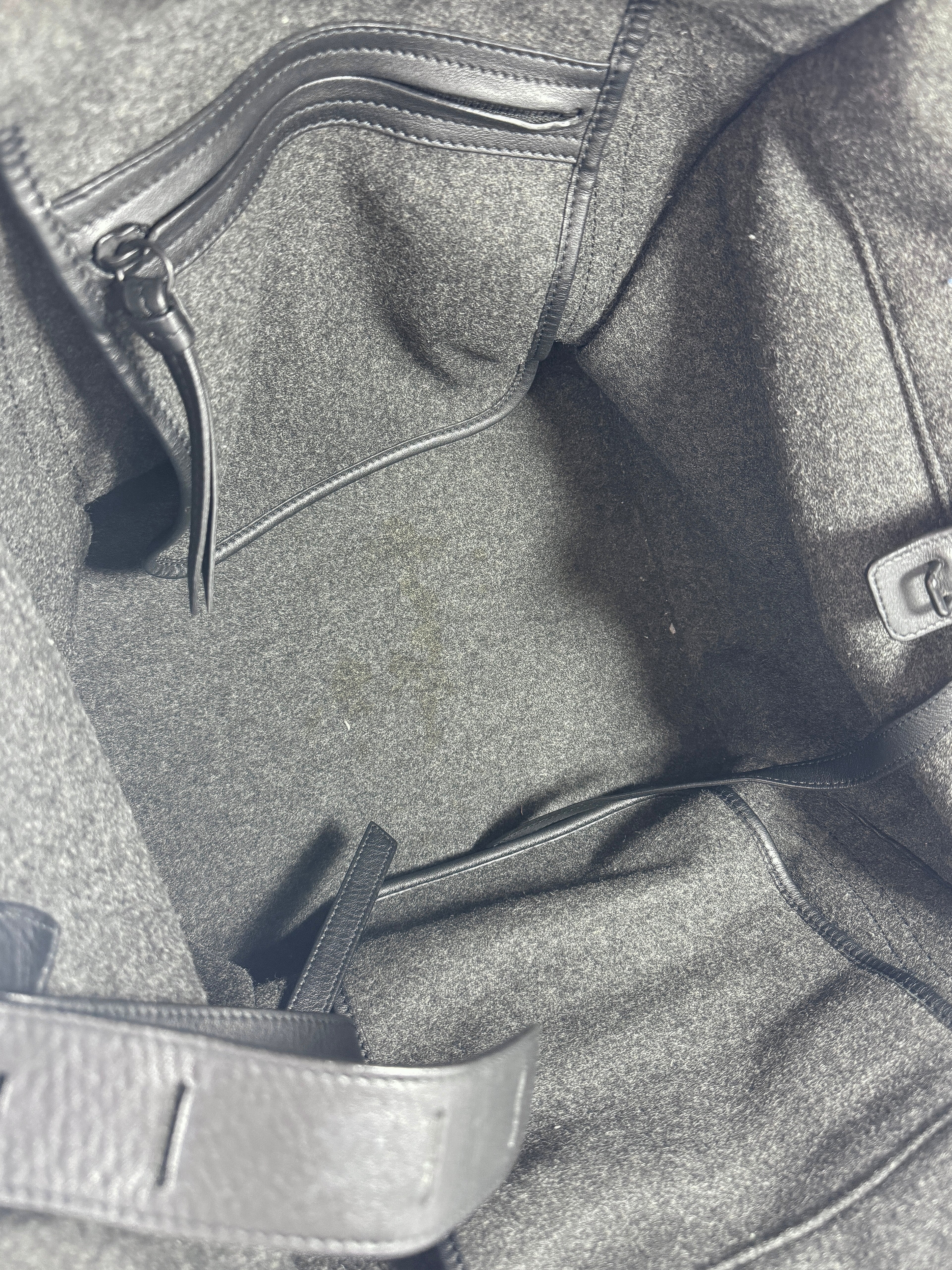 Celine gray wool Phantom tote FPA0162