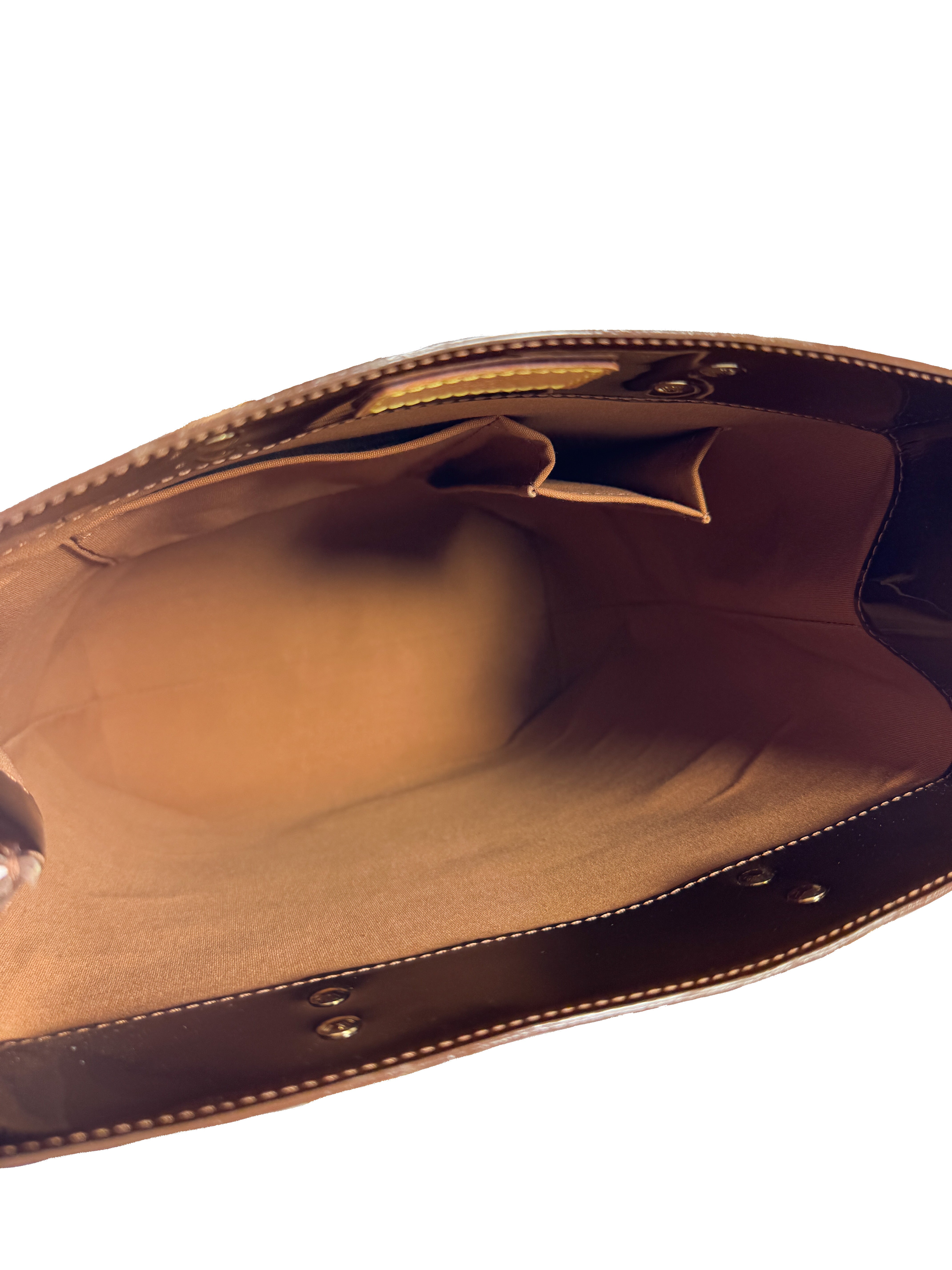 Louis Vuitton bronze vernis Reade MM tote