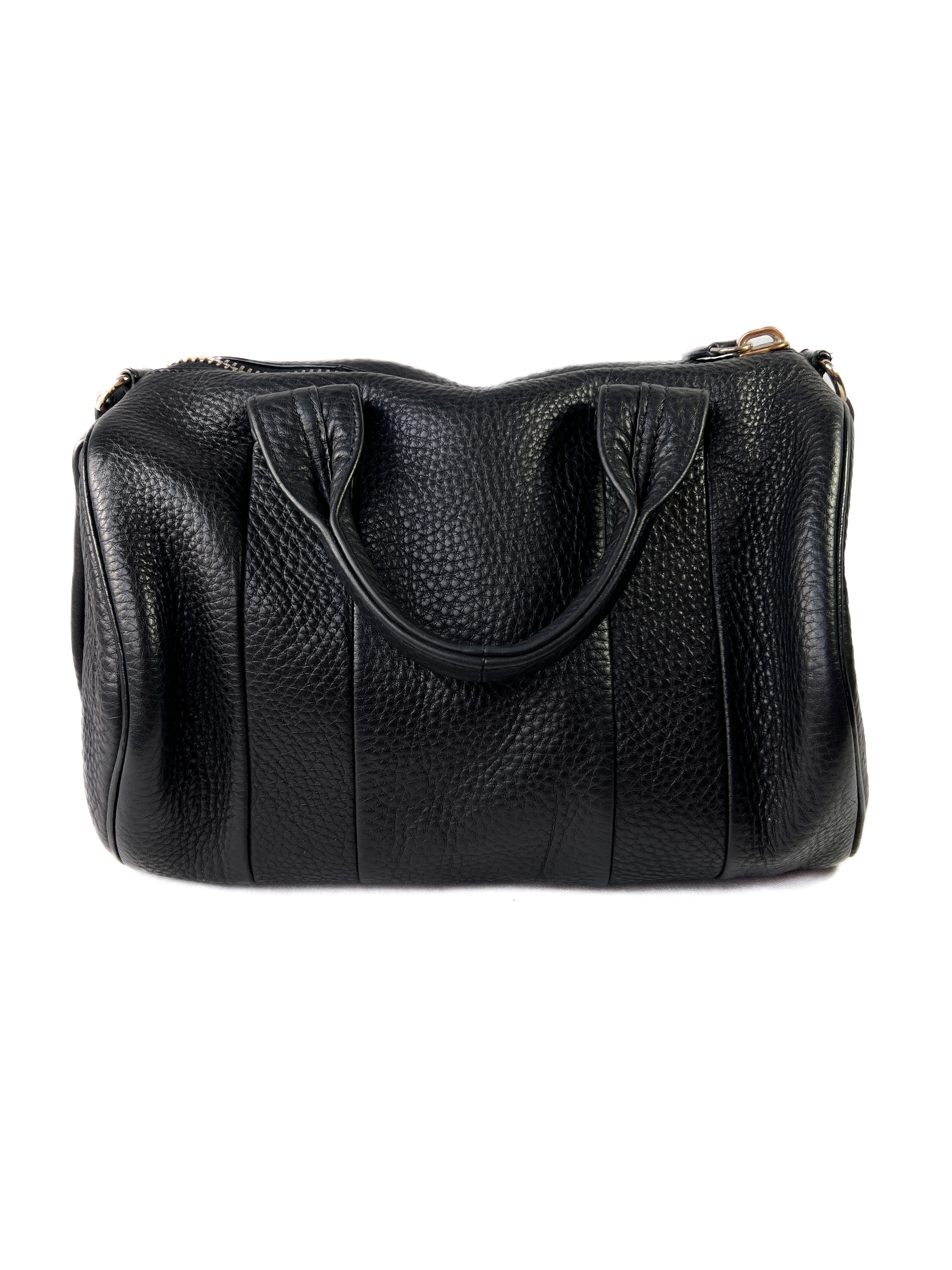 Alexander Wang black studded rocco bag