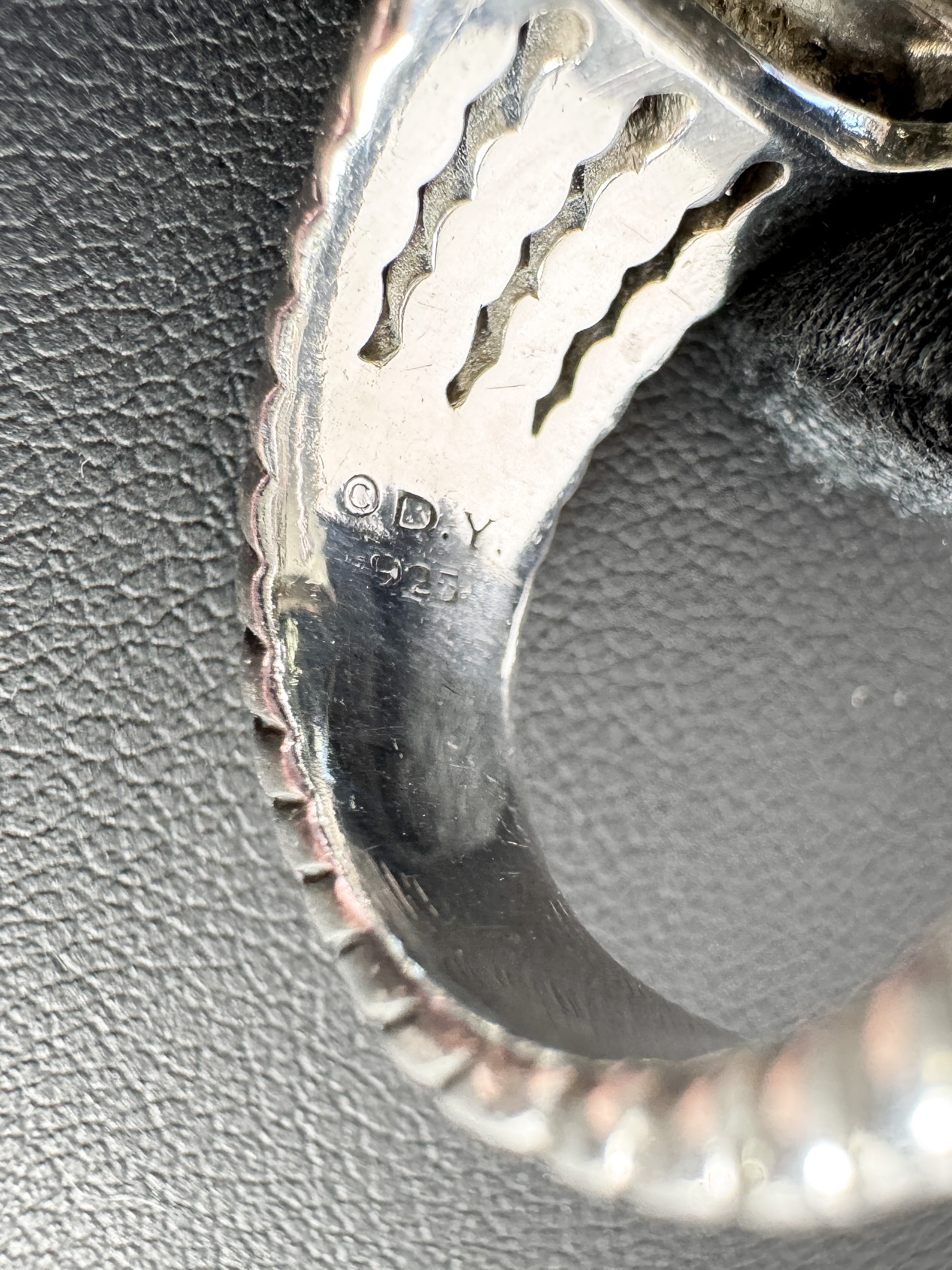 David Yurman sterling silver, diamonds, prasiolite Wheaton ring