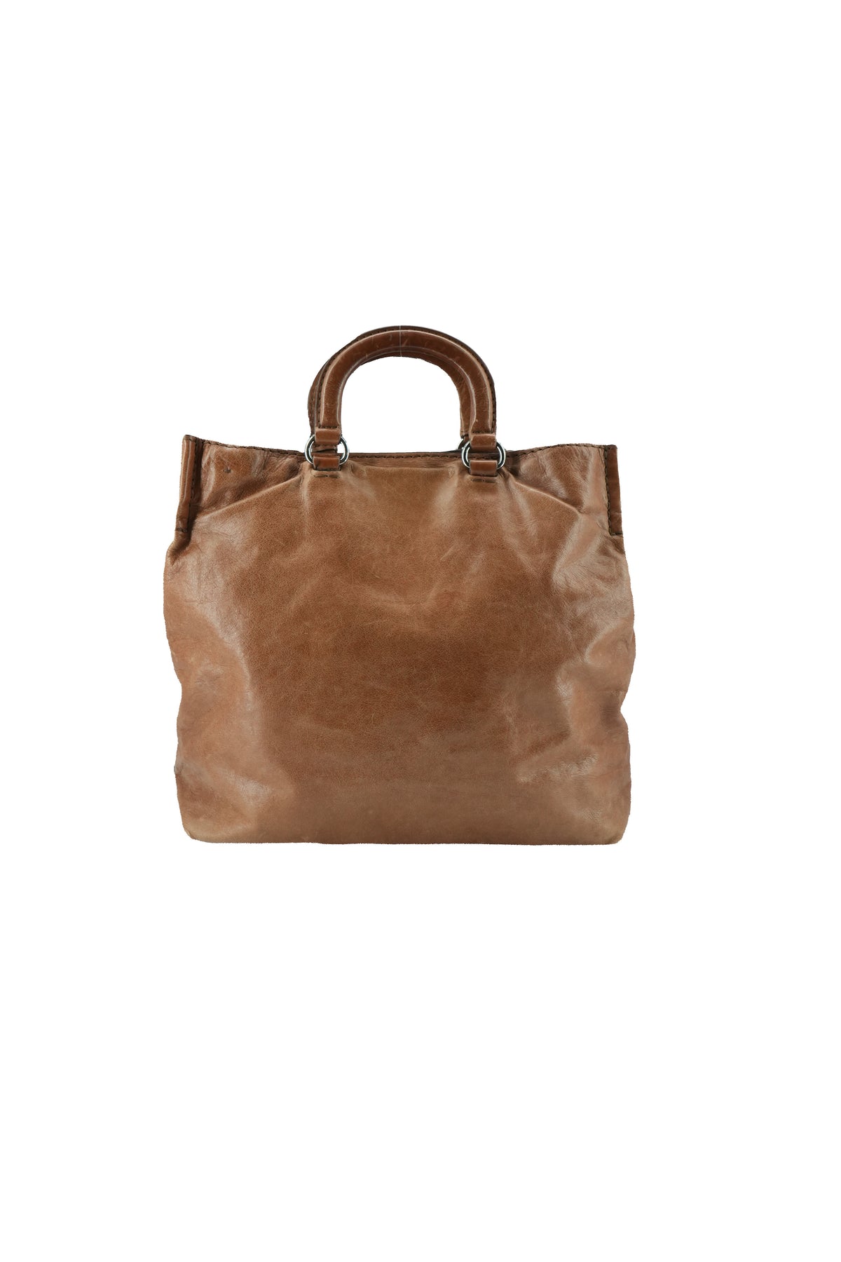 Prada brown Vitella Diano 2 way tote