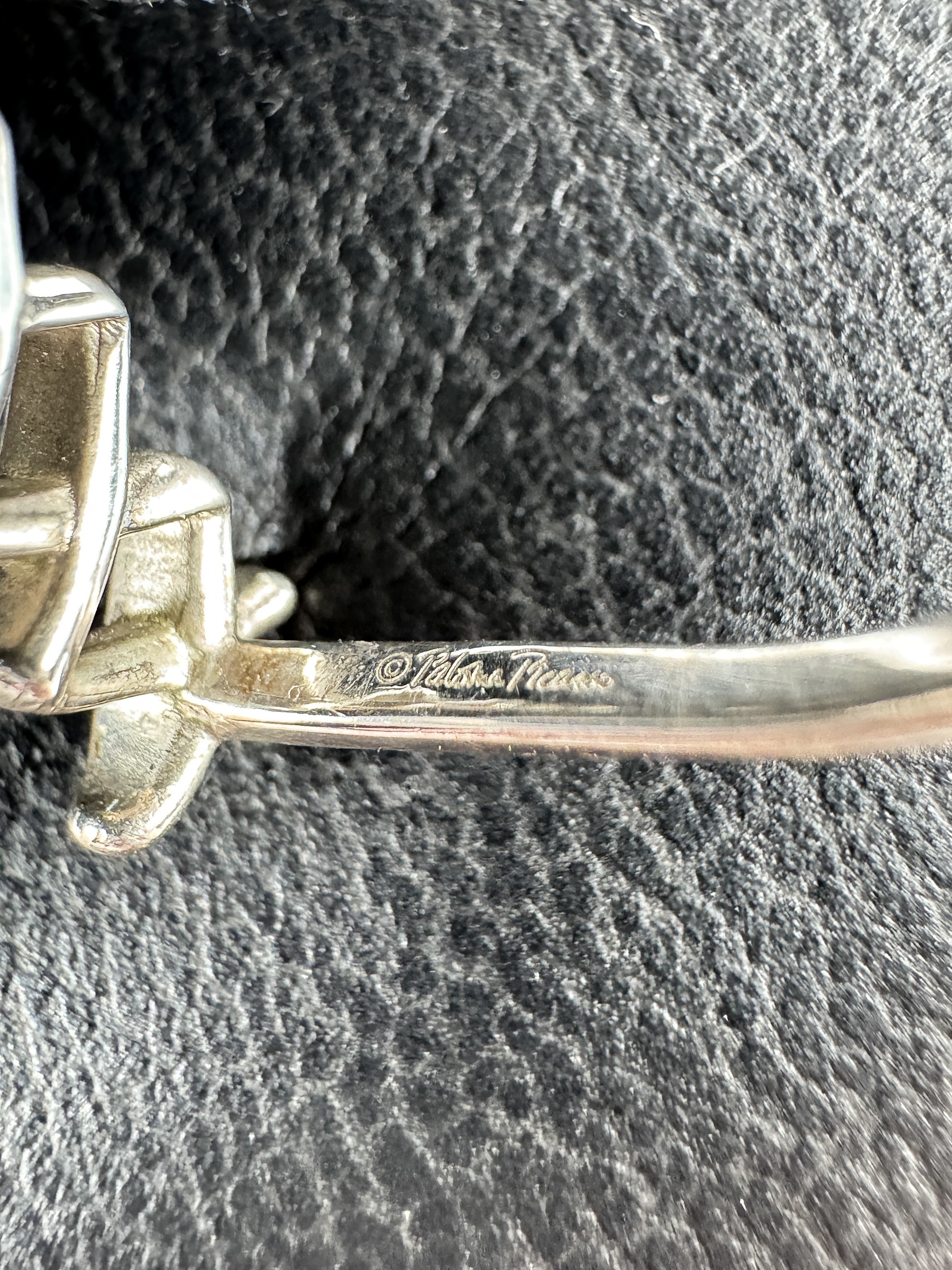 Tiffany & Co Paloma Picasso sterling silver love & kisses graffiti ring