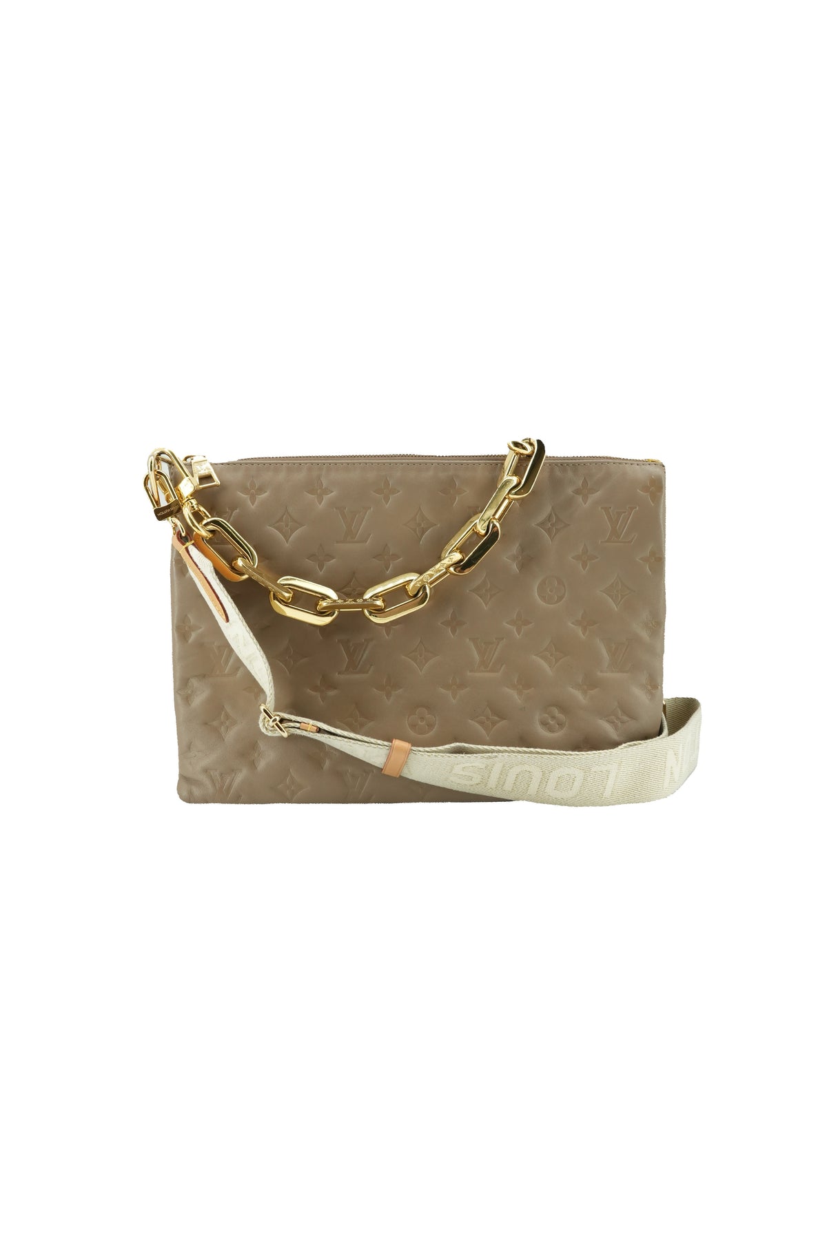 Louis Vuitton monogram taupe Coussin MM NFC