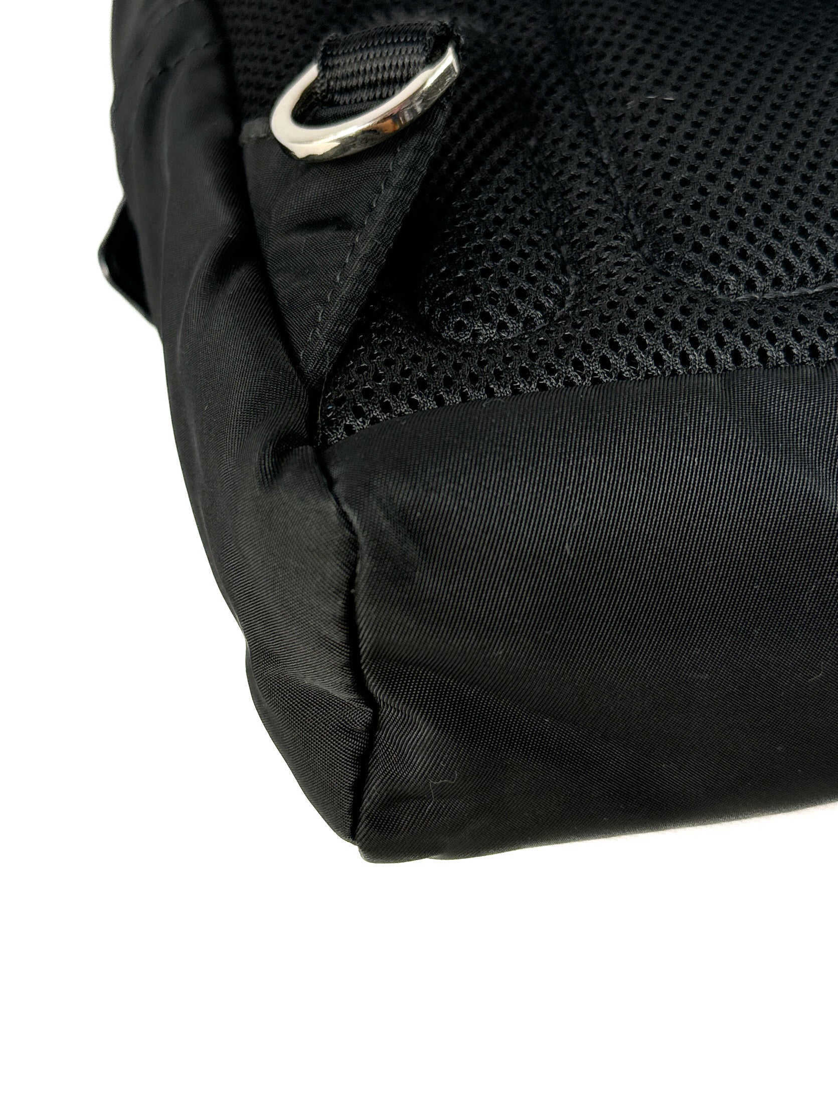 Prada black nylon Tessuto sling backpack **as is**