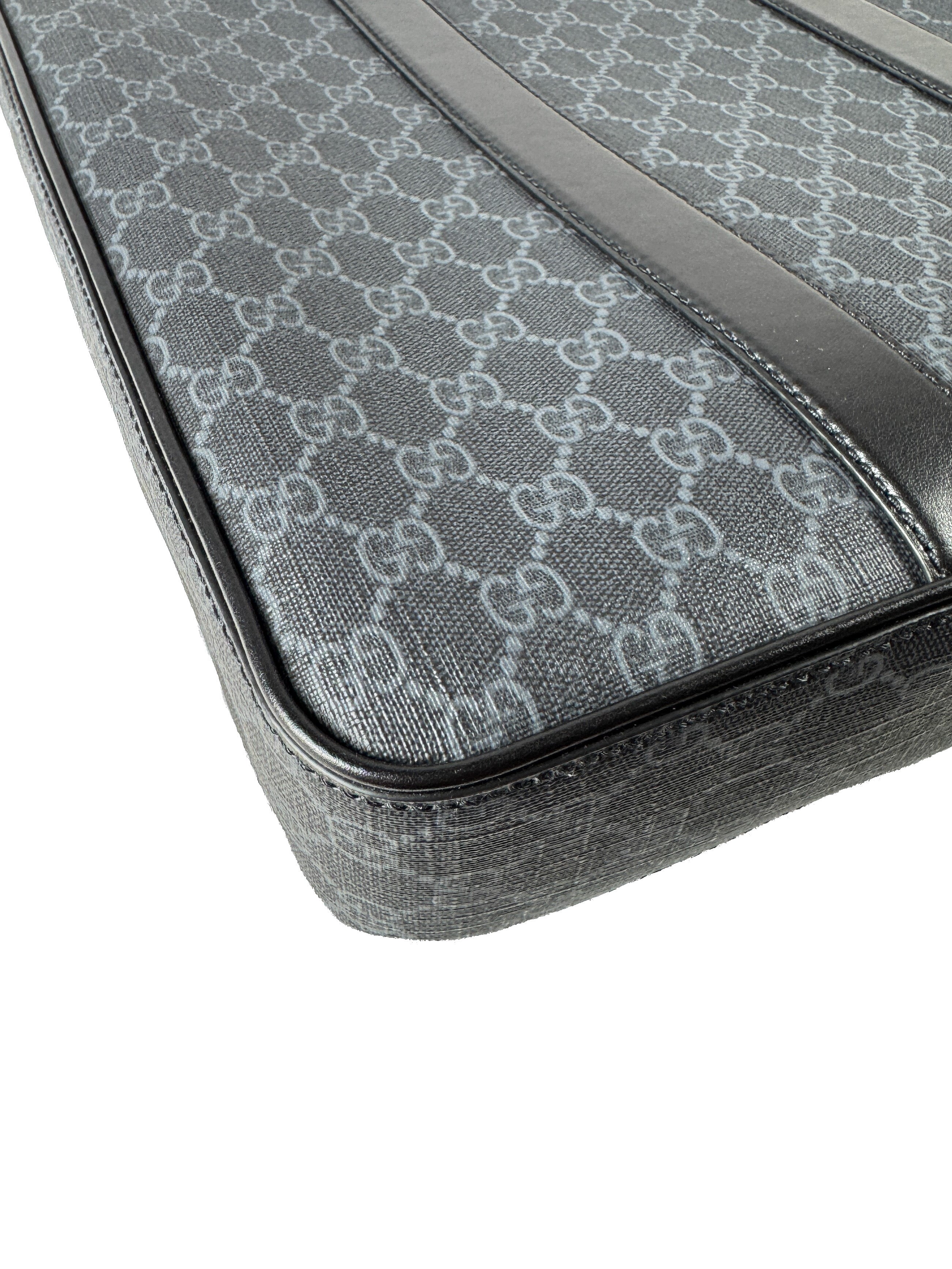 Gucci black GG Supreme vertical tote 794918-520981