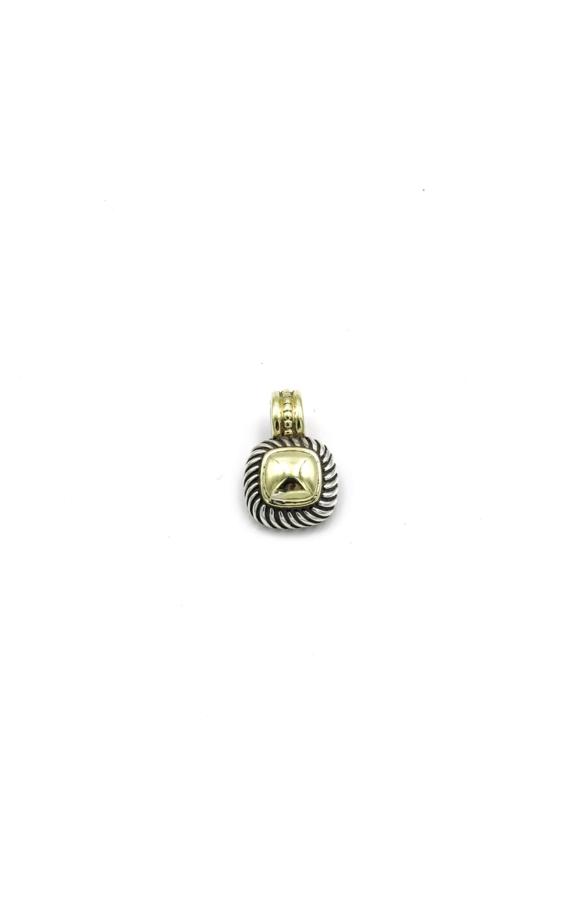 David Yurman sterling silver 14k gold Albion pendant