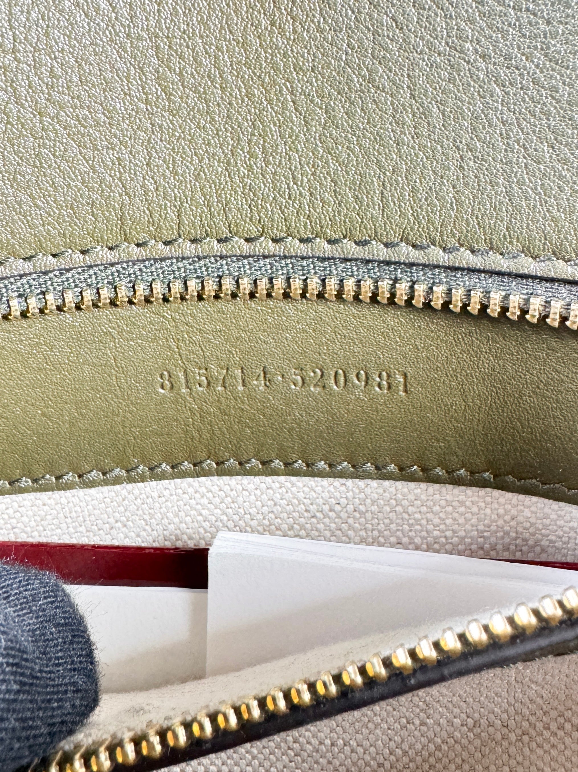 Gucci olive green Blondie medium 815714-520981