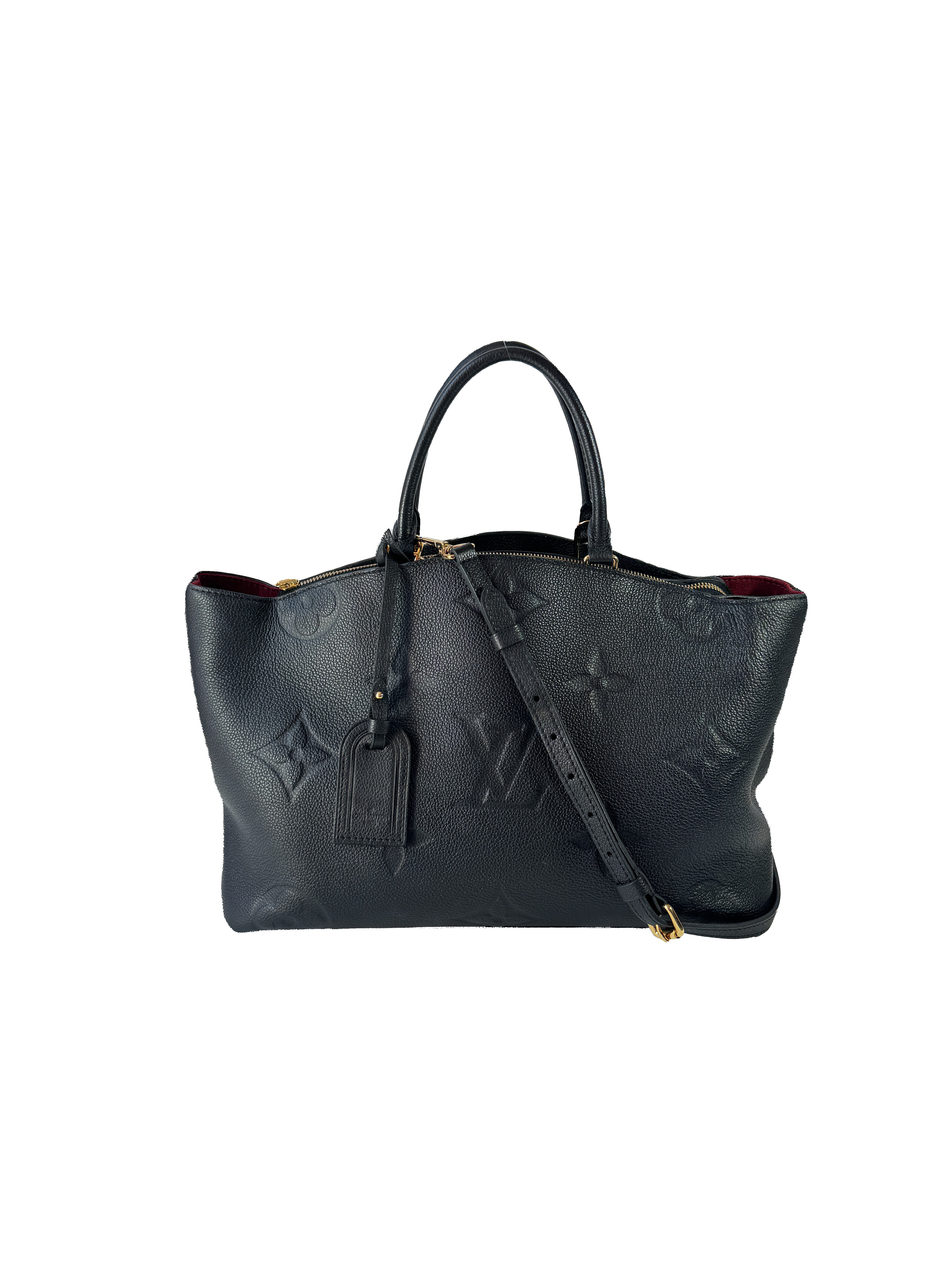 Louis Vuitton black Empreinte Grand Palais MM Shoulder Bag NFC