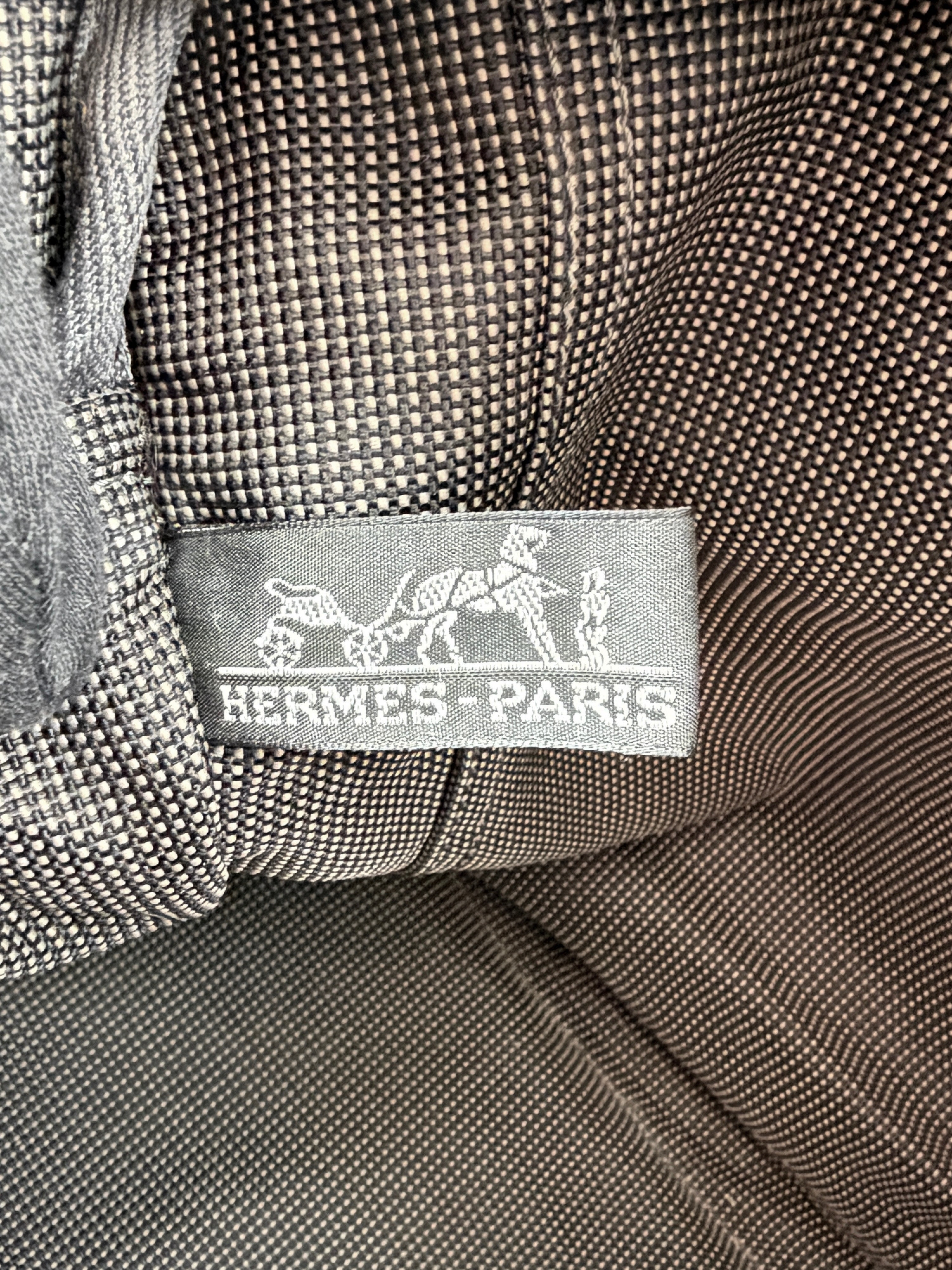 Hermès gray nylon Herline tote