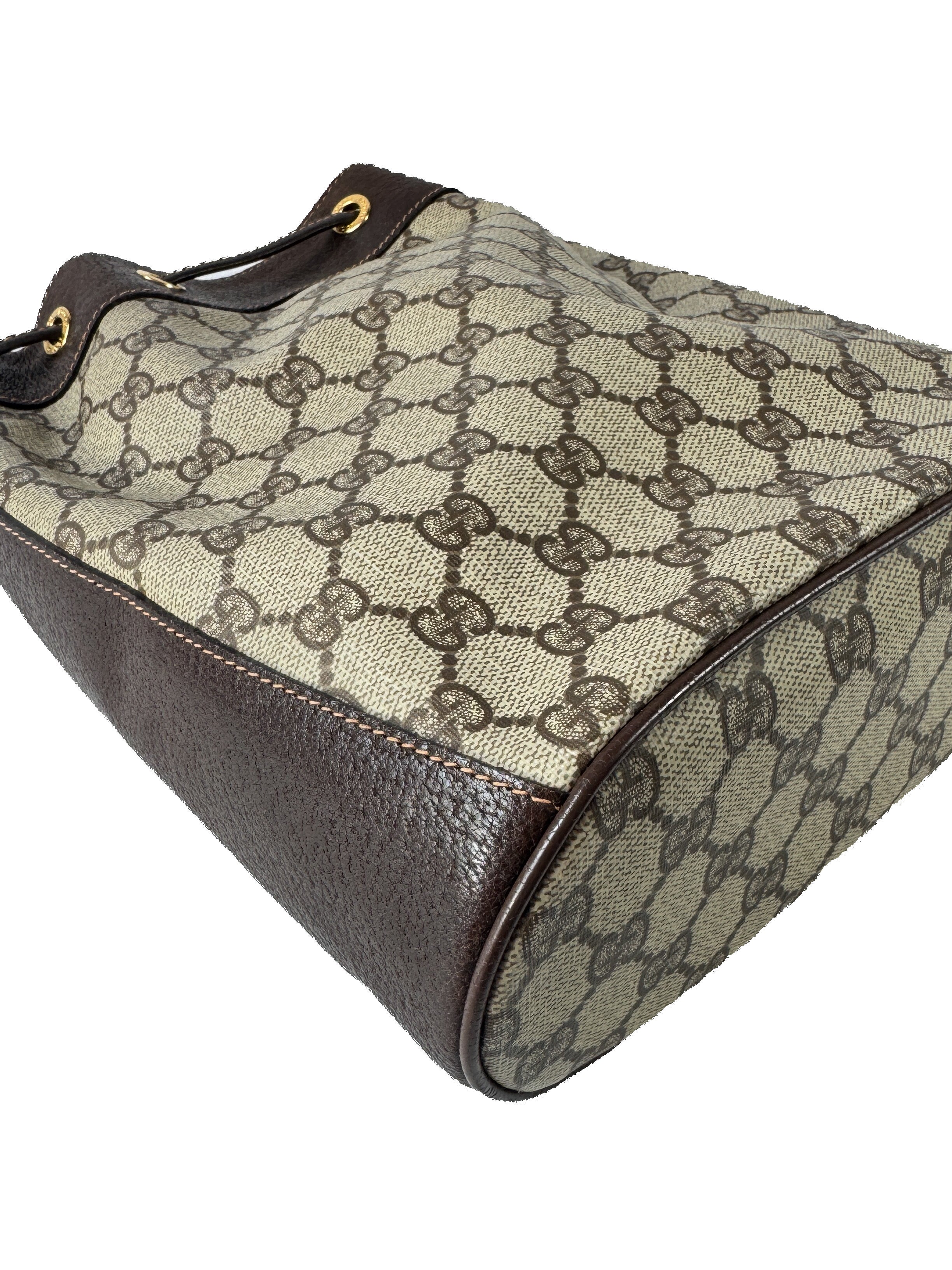 Gucci vintage GG sherry line bucket bag 164-02-034