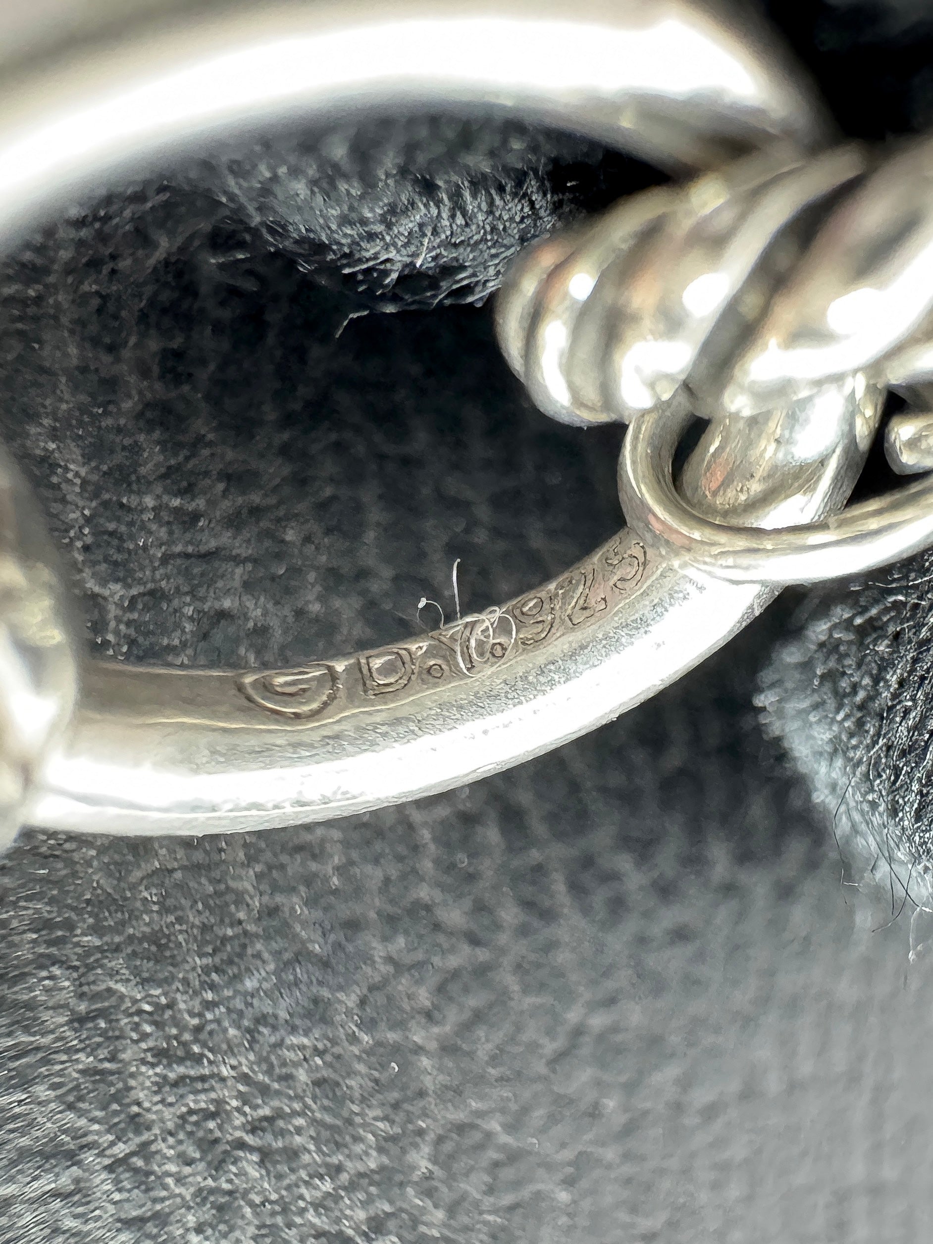 David Yurman sterling silver med. Oval link bracelet