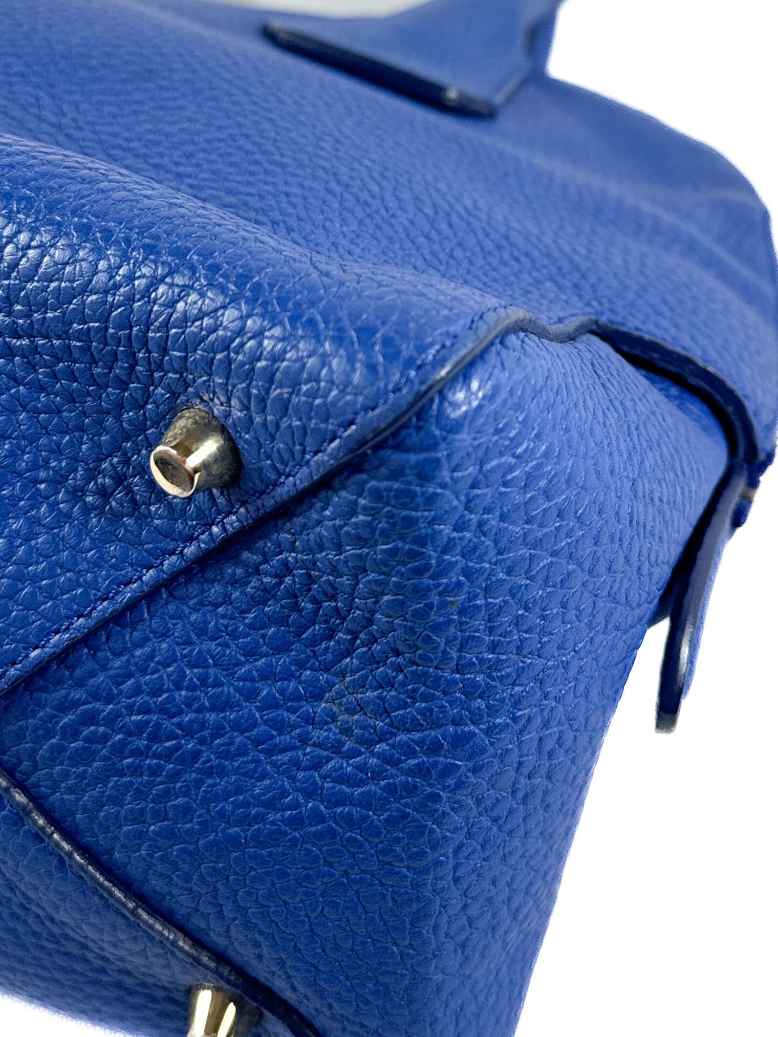 Burberry royal blue Greenwood Bowling bag small 51266M