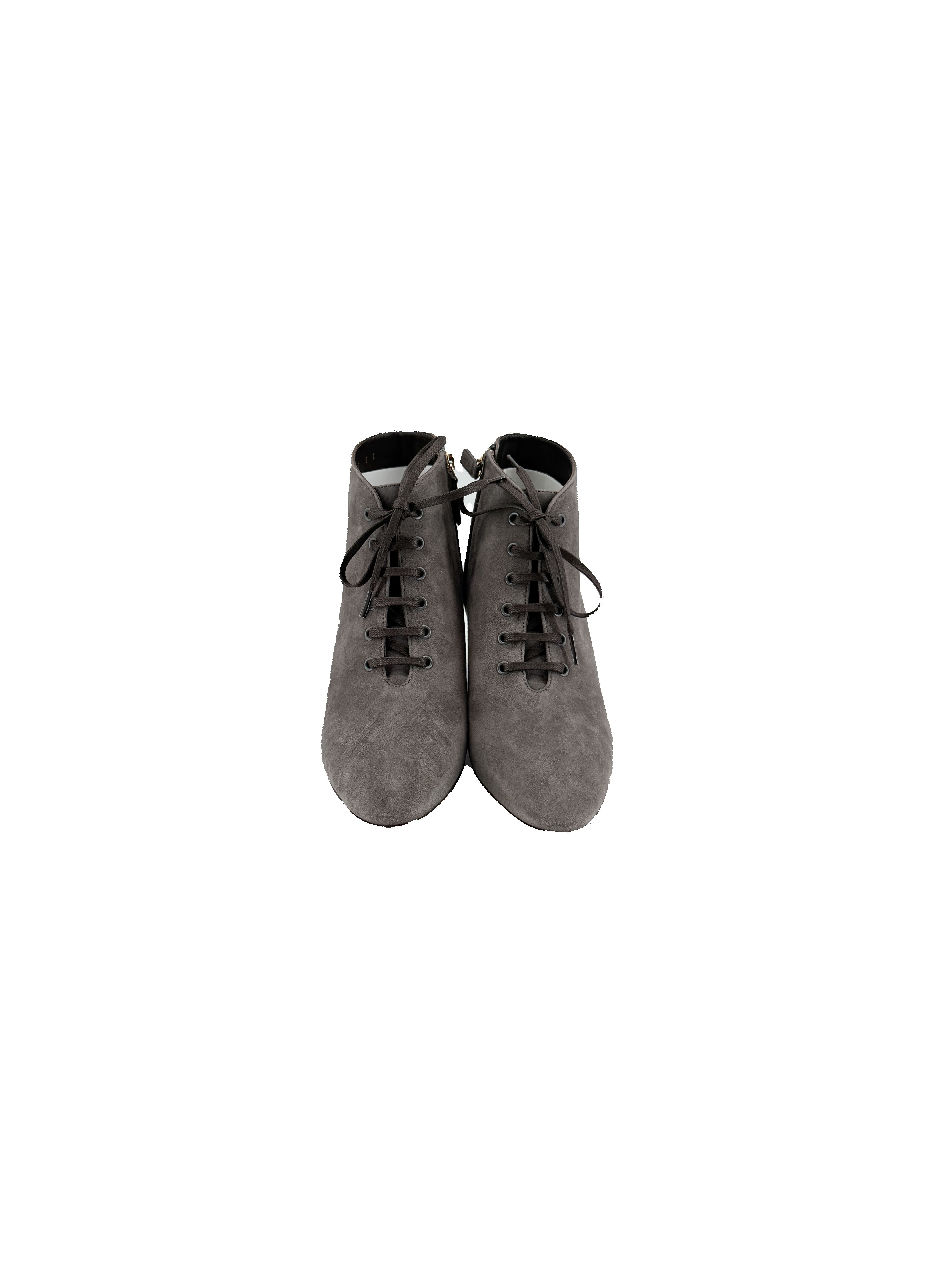 Salvatore Ferragamo tri color suede heeled booties size 6 NEW BOX