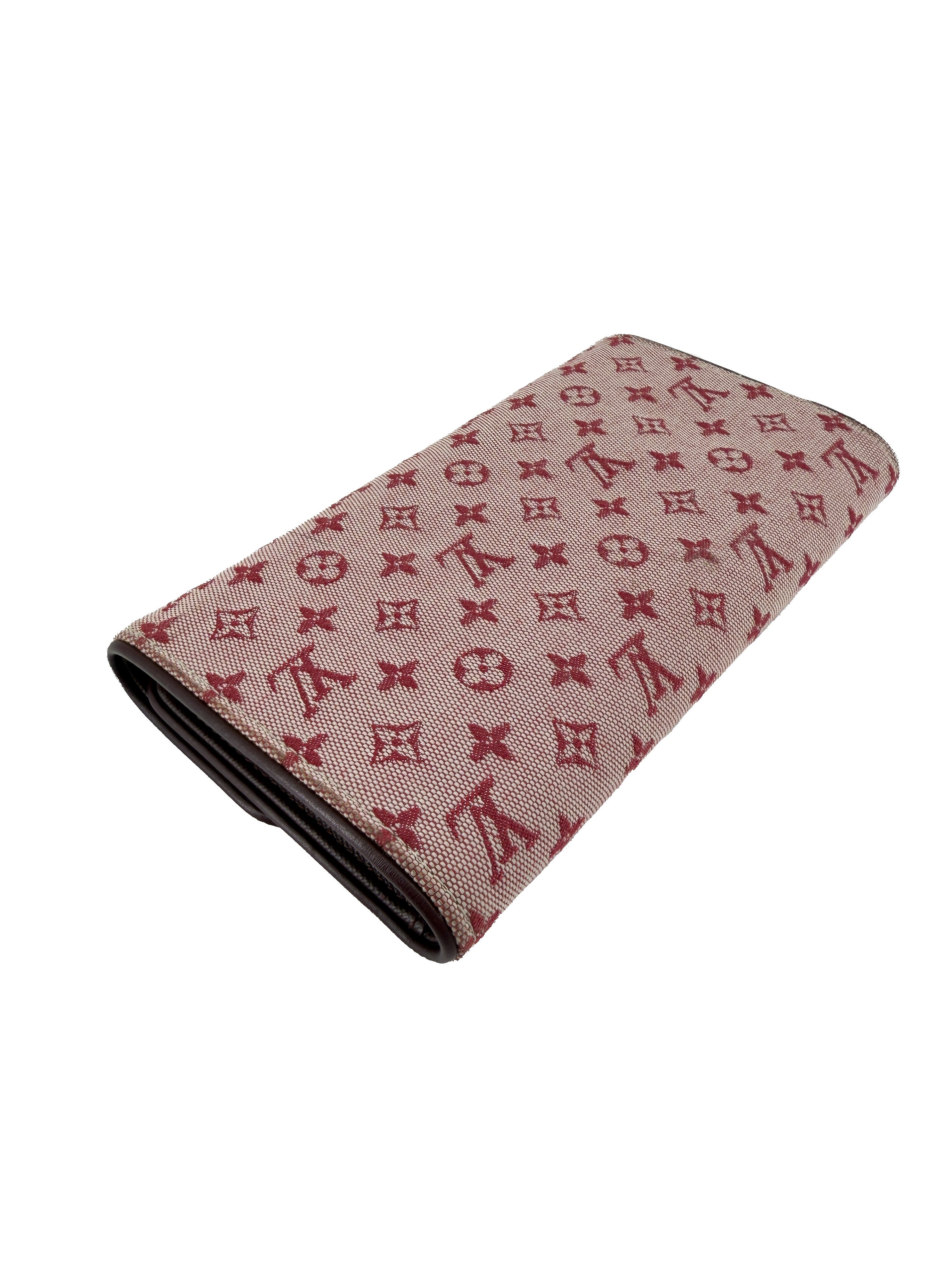 Louis Vuitton monogram Mini Lin Porte Tresor International Wallet CA00072