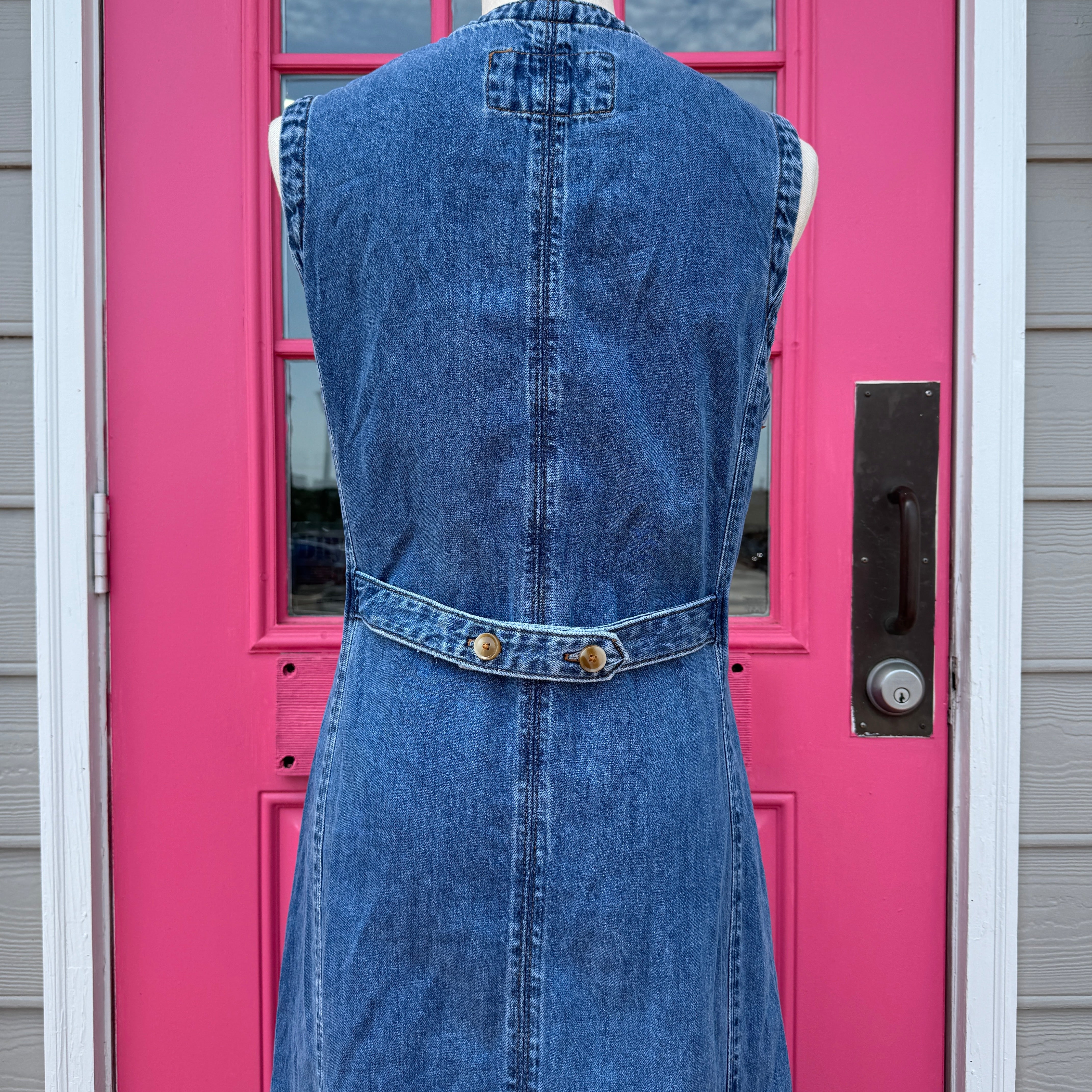 Ann Taylor denim tank button up dress size 16 NWT