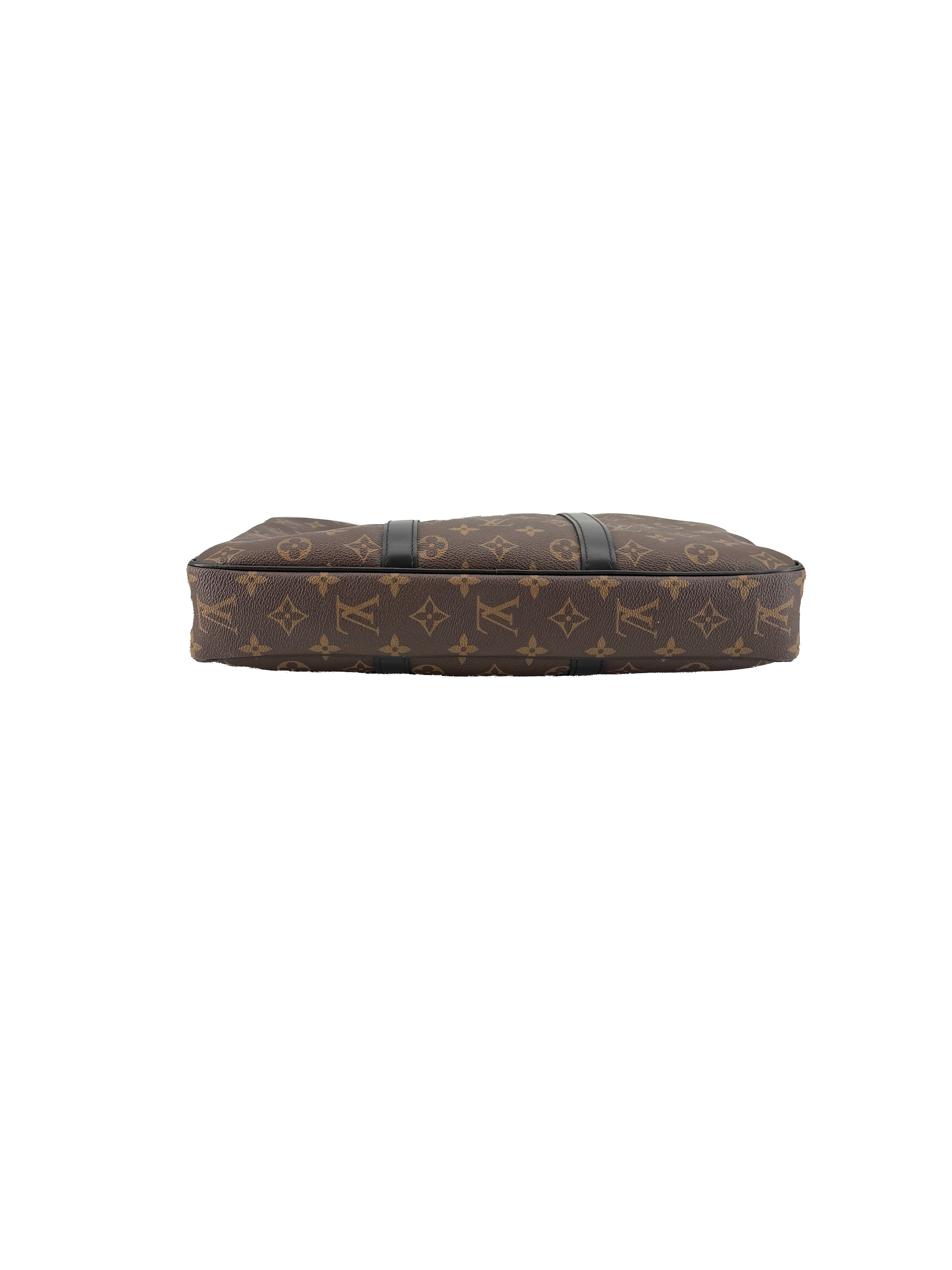 Louis Vuitton monogram black Porte Documents Voyage briefcase NFC