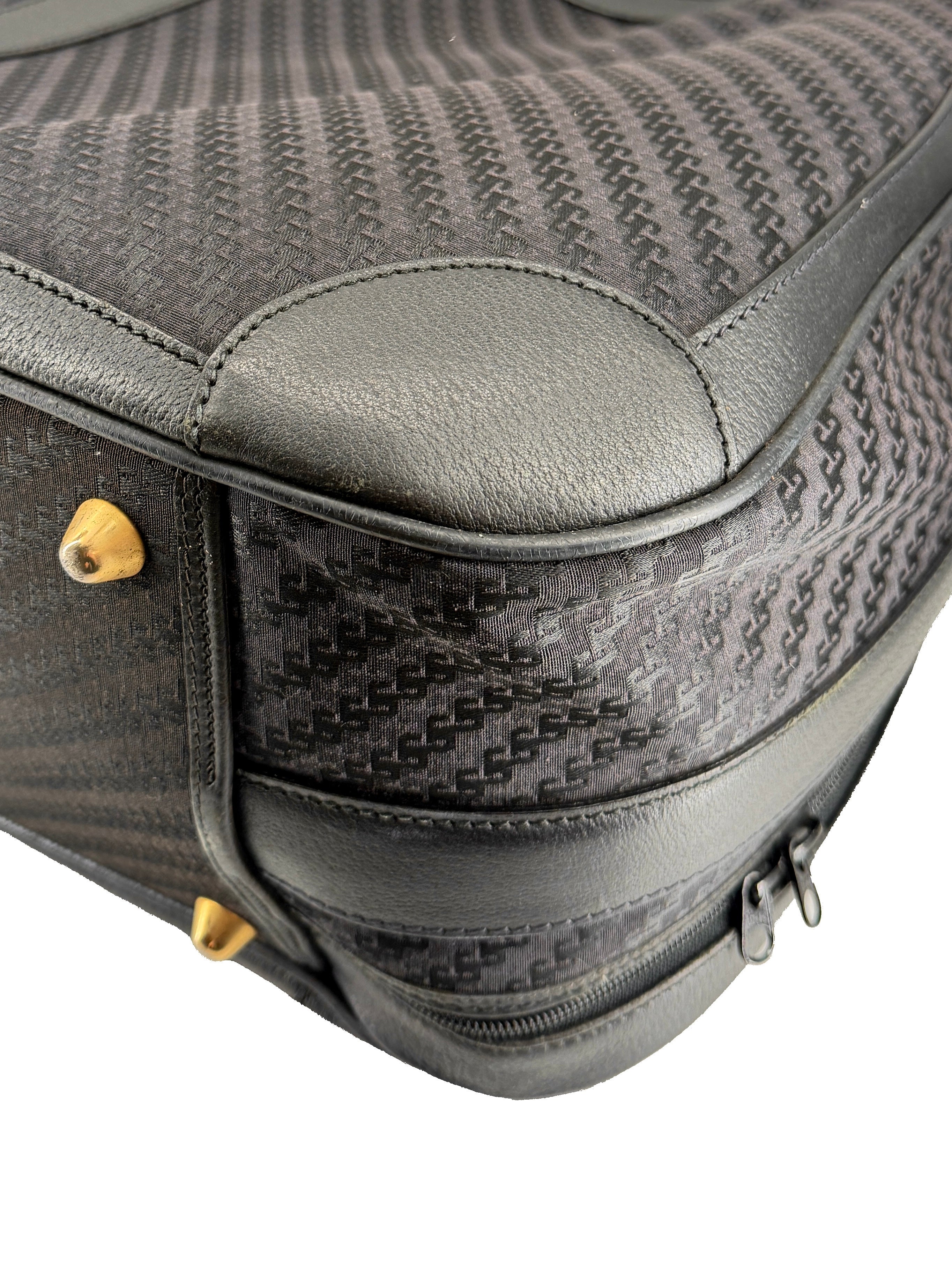 Gucci black vintage G print suitcase 1211-65