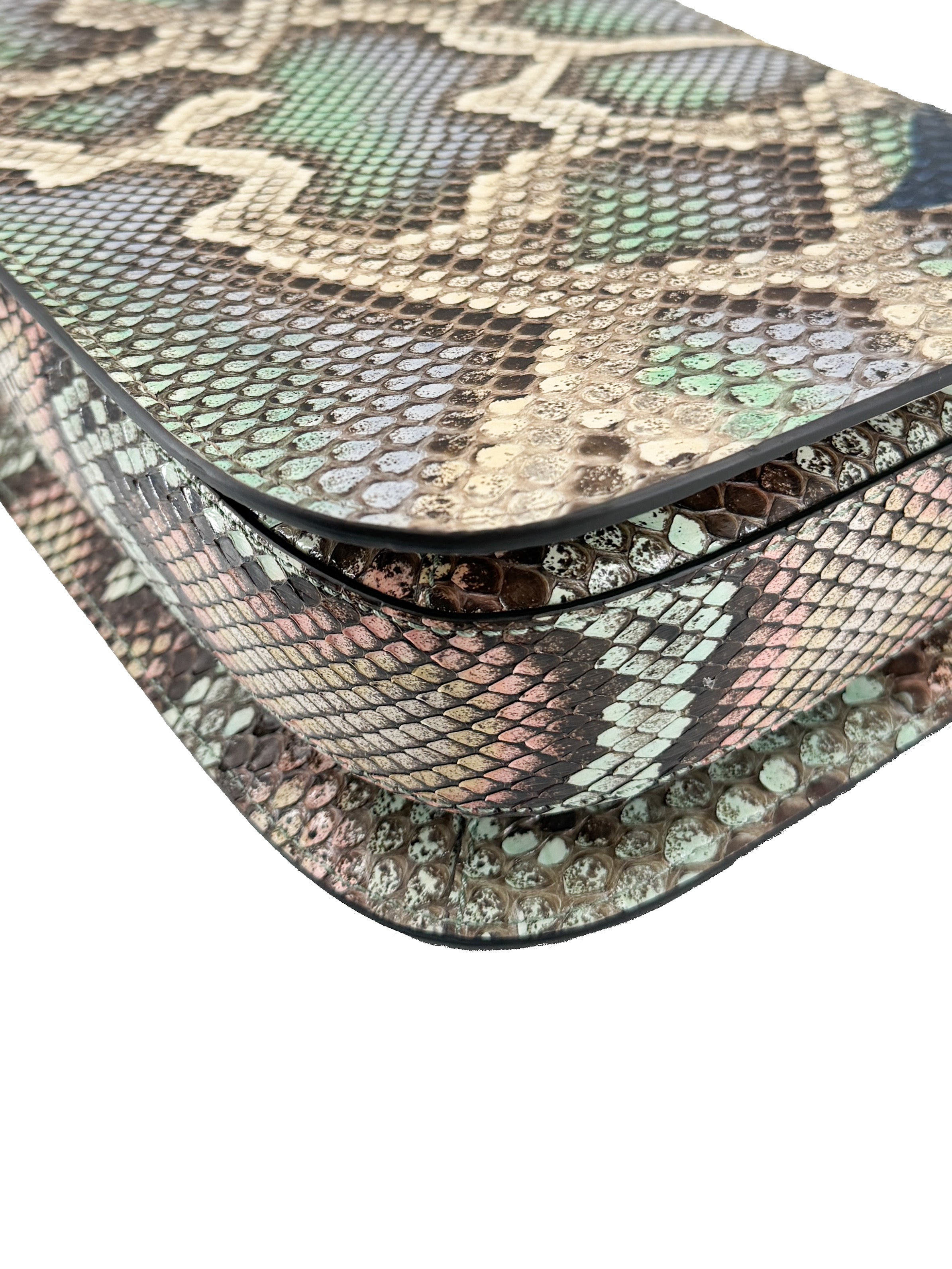 Gucci Snakeskin Horsebit 1955 Shoulder Bag Multicolor 602204-525040