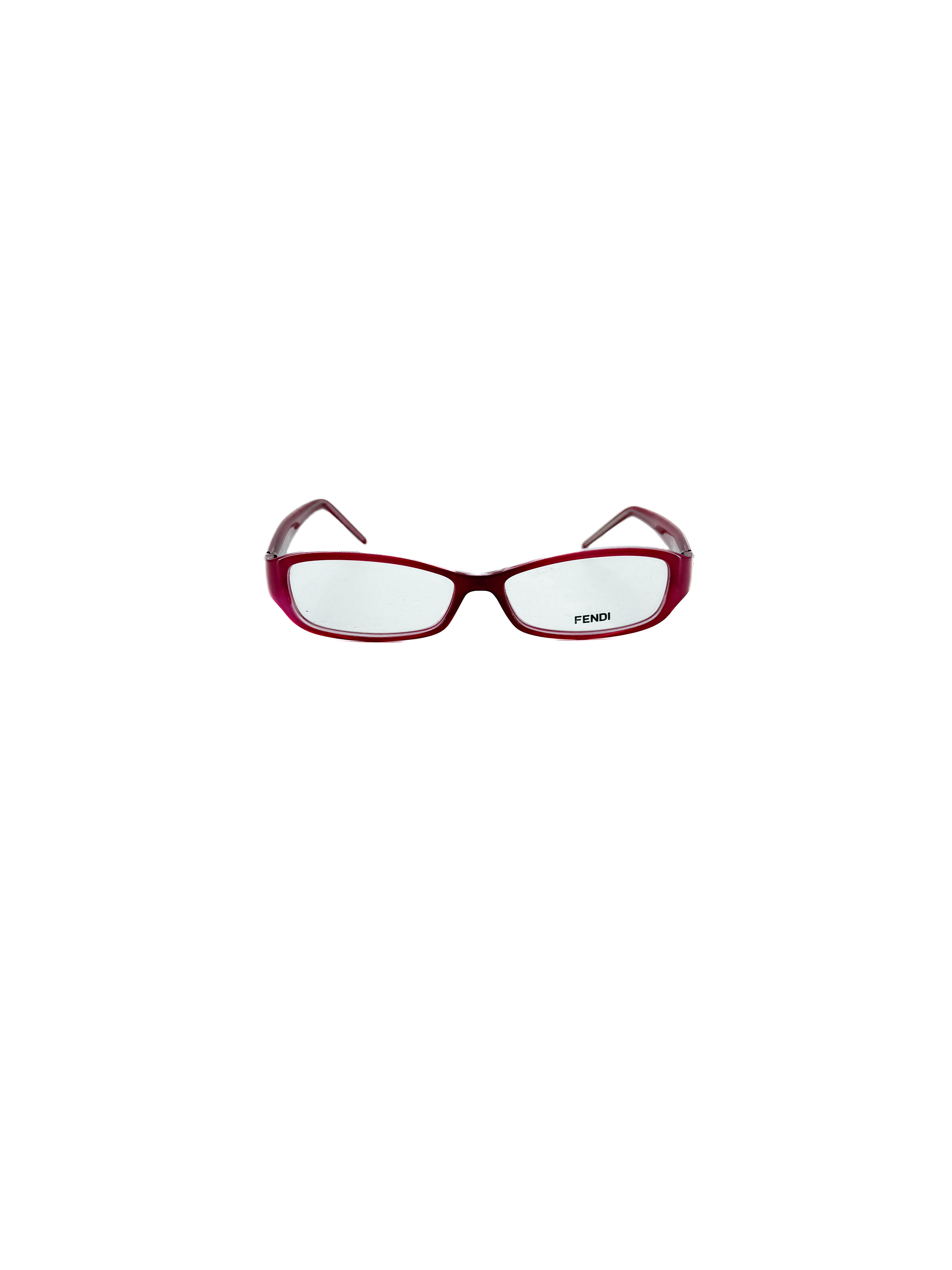 Fendi magenta Zucca eyeglasses frames CASE