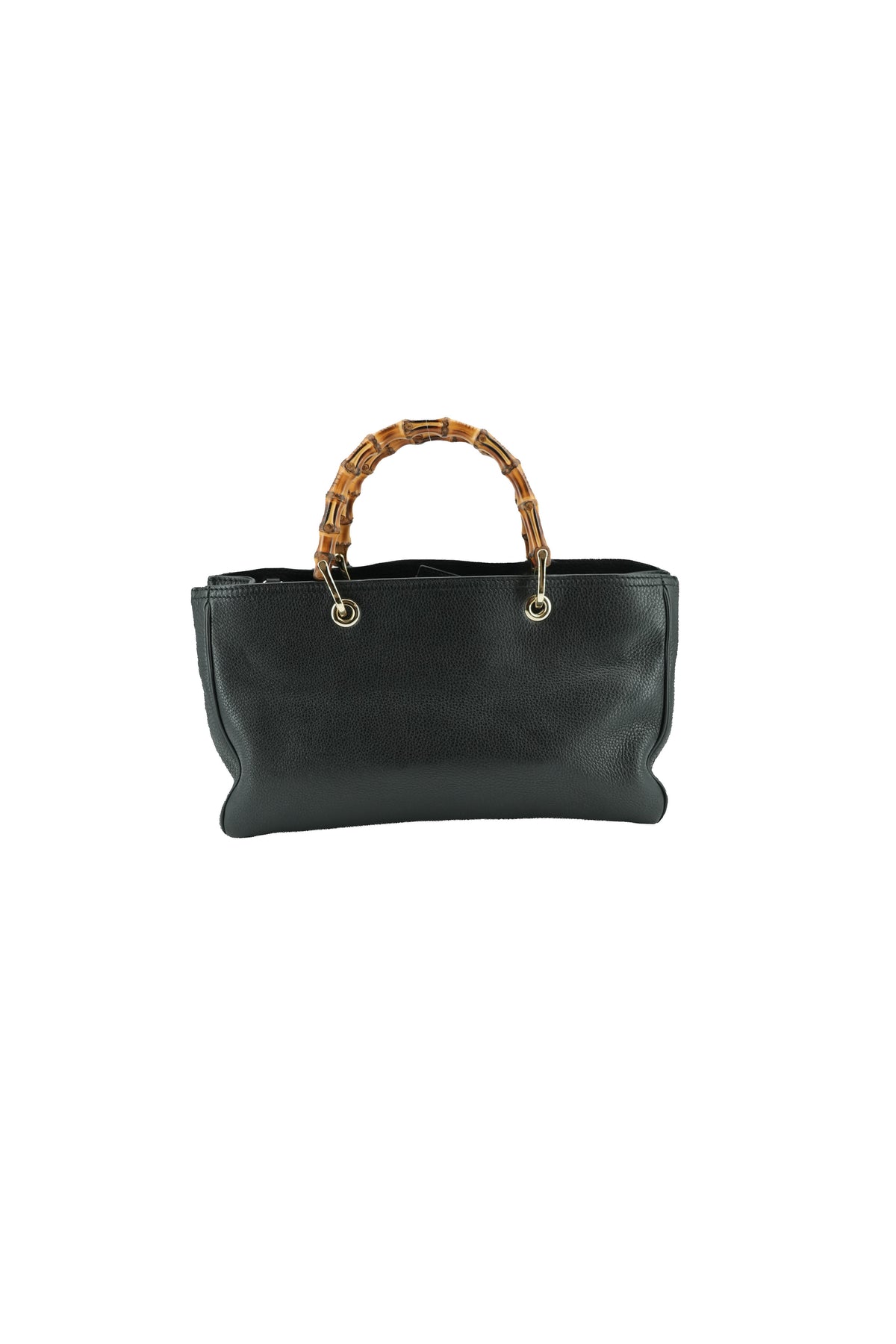 Gucci black Bamboo shopper tote 001998