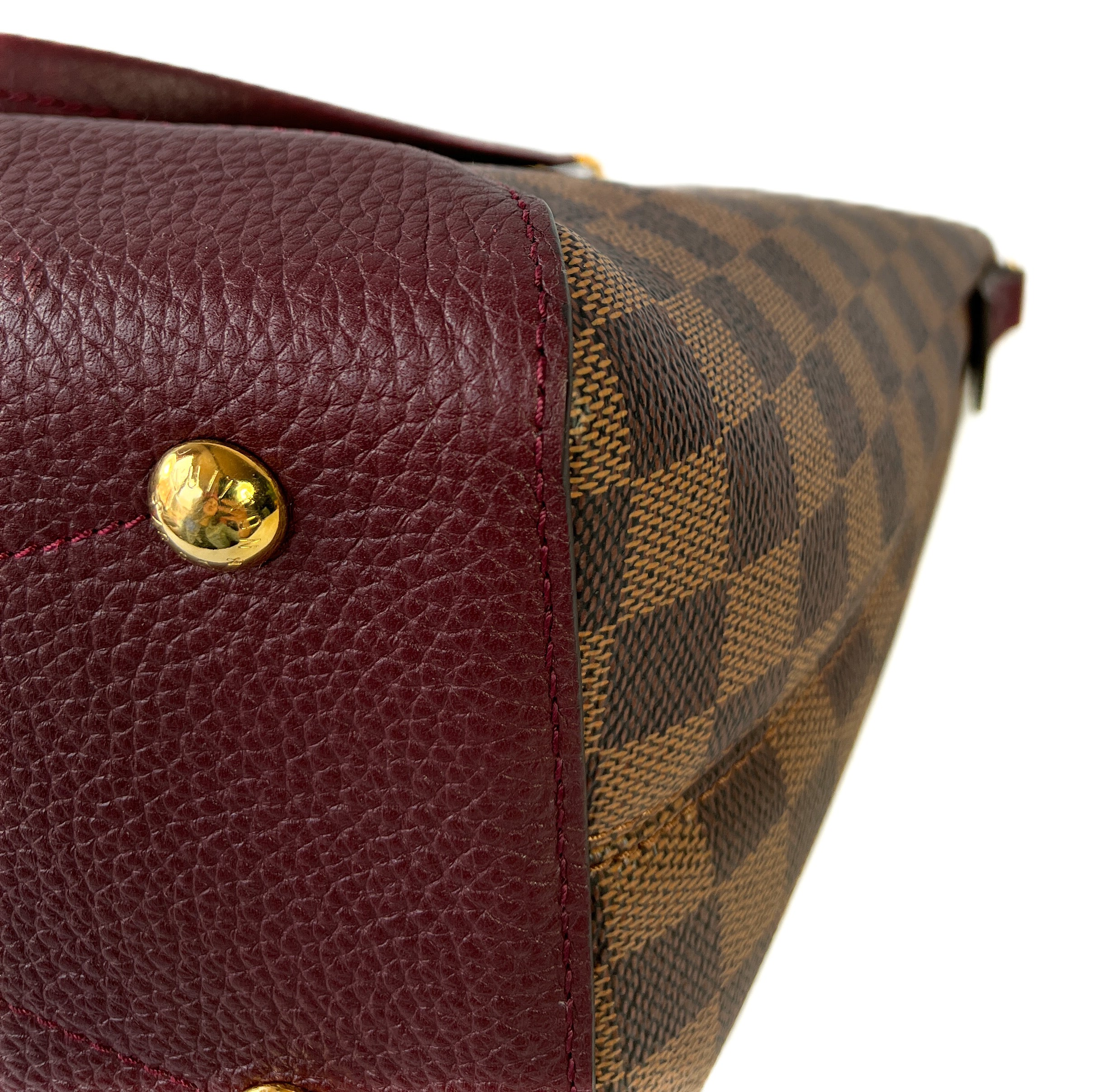 Louis Vuitton purple & pink Damier Hyde Park bag