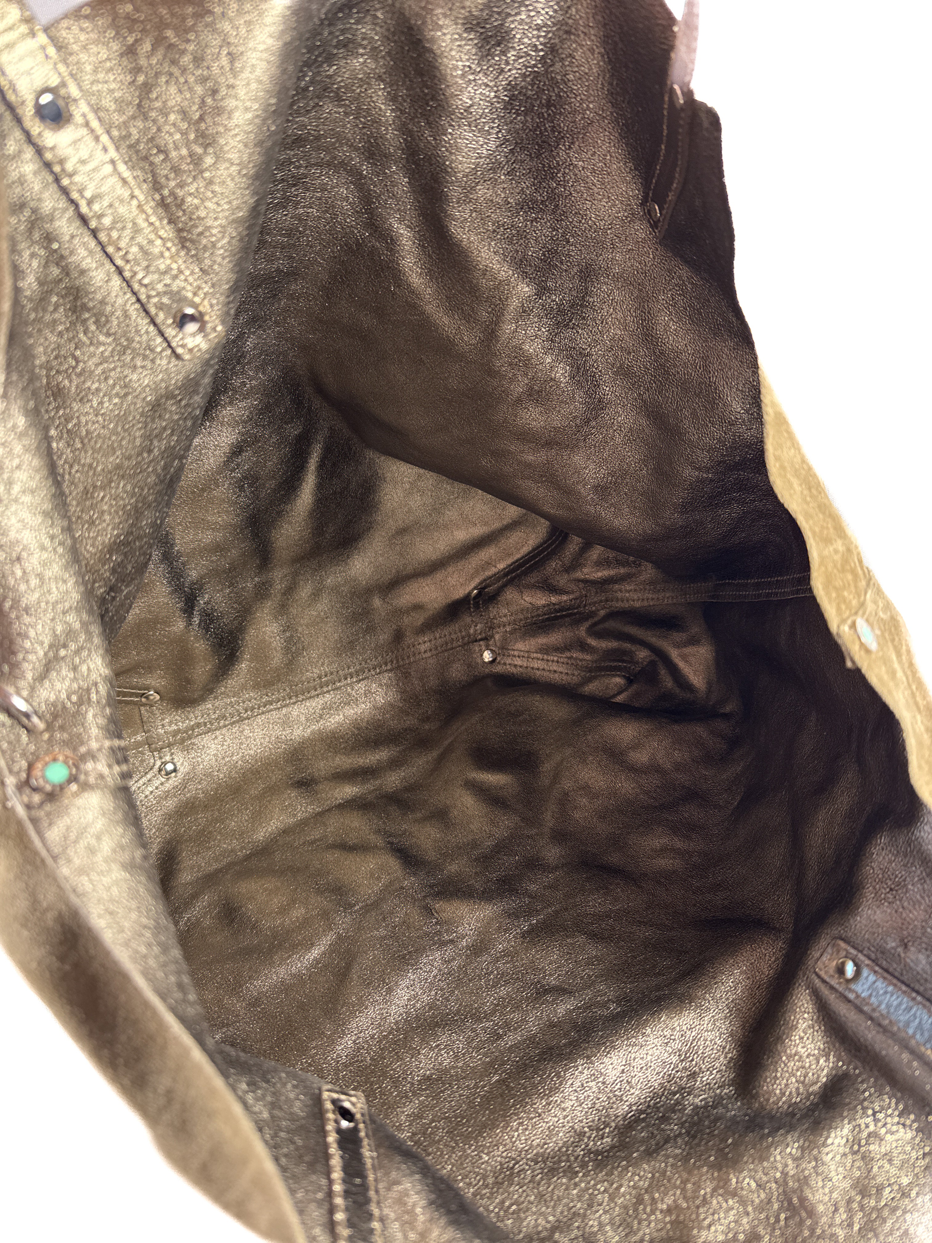 Tiffany & Co taupe reversible suede/leather tote **as is**