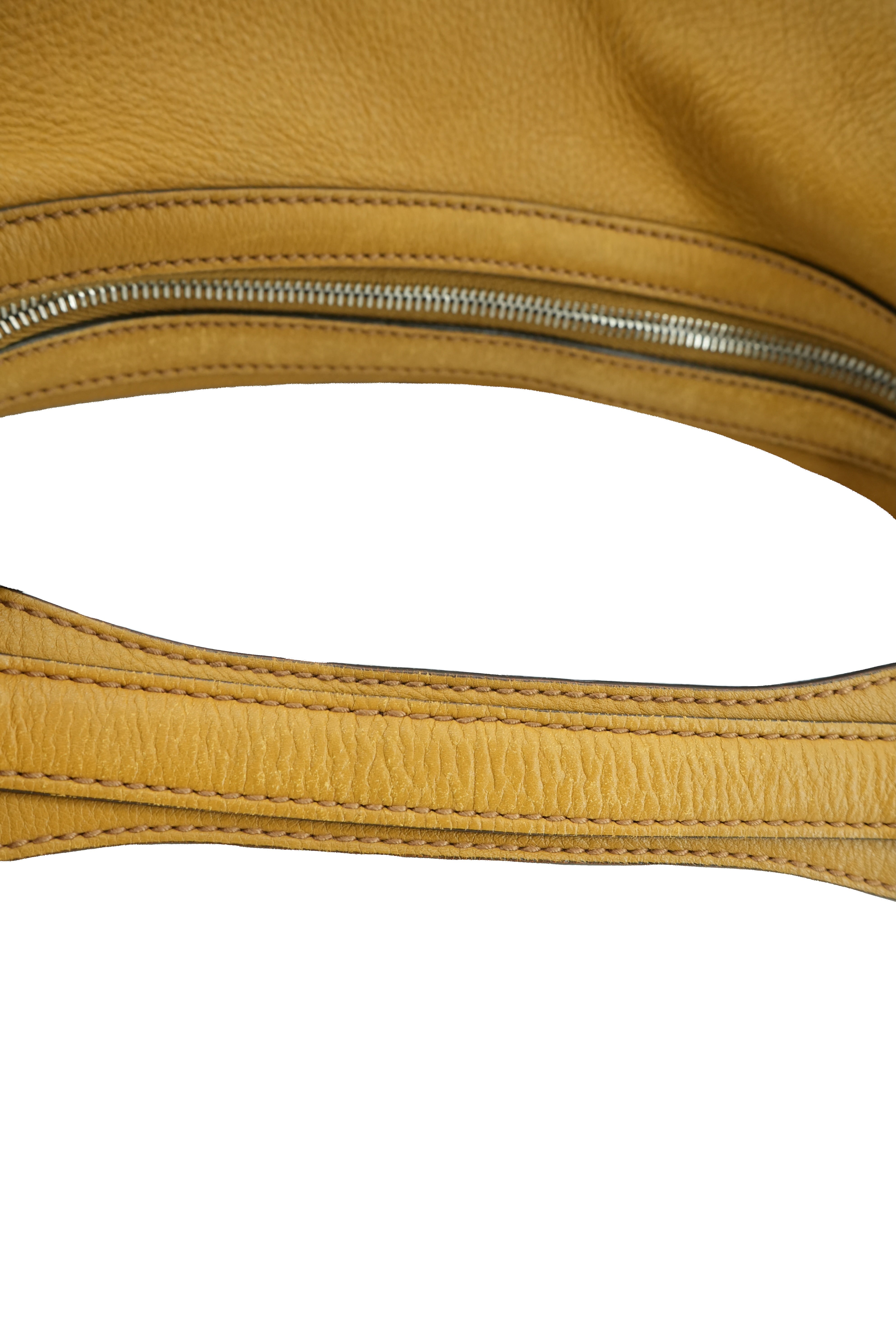 Gucci yellow leather horsebit shoulder bag 232961 001998