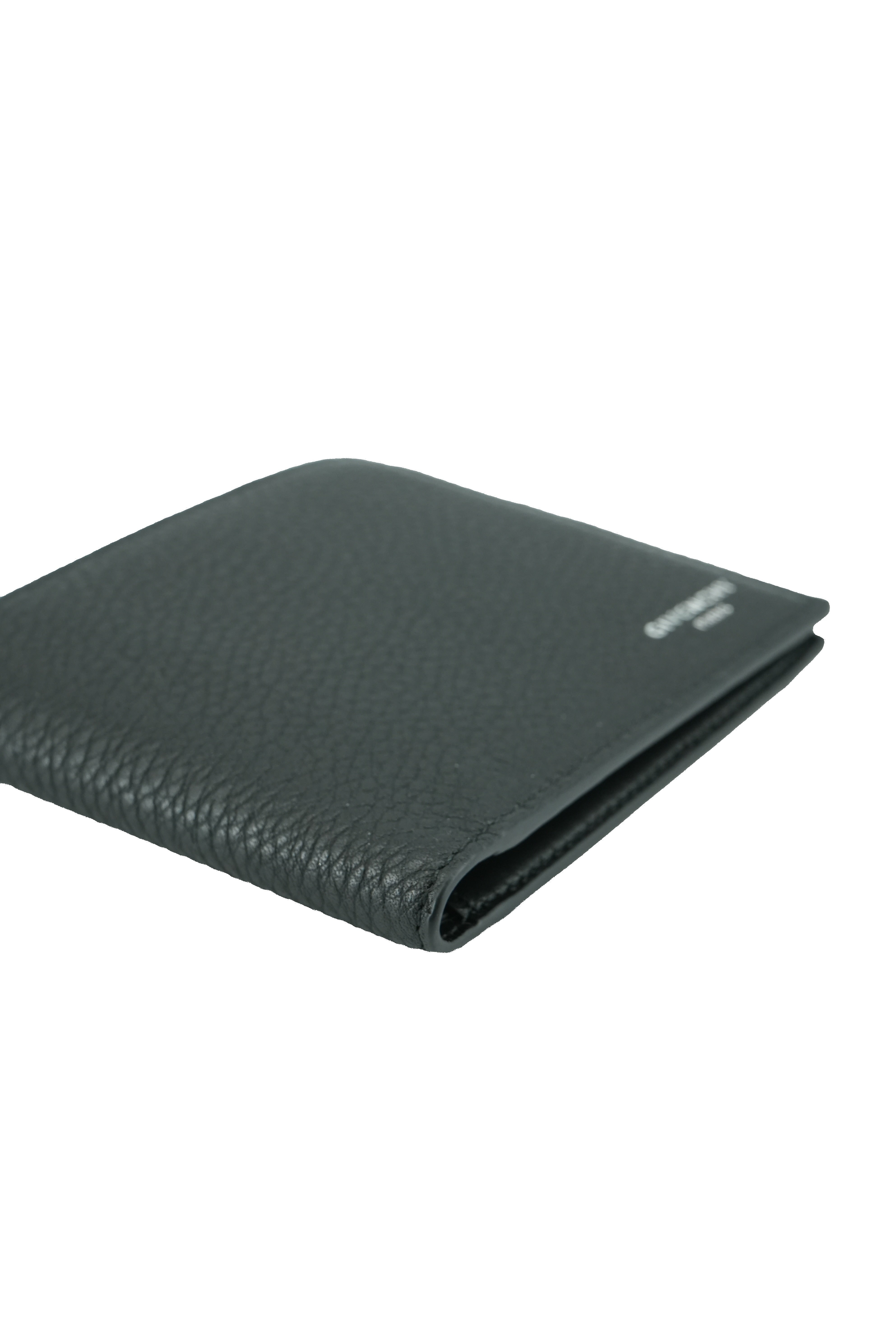Givenchy black leather bifold wallet