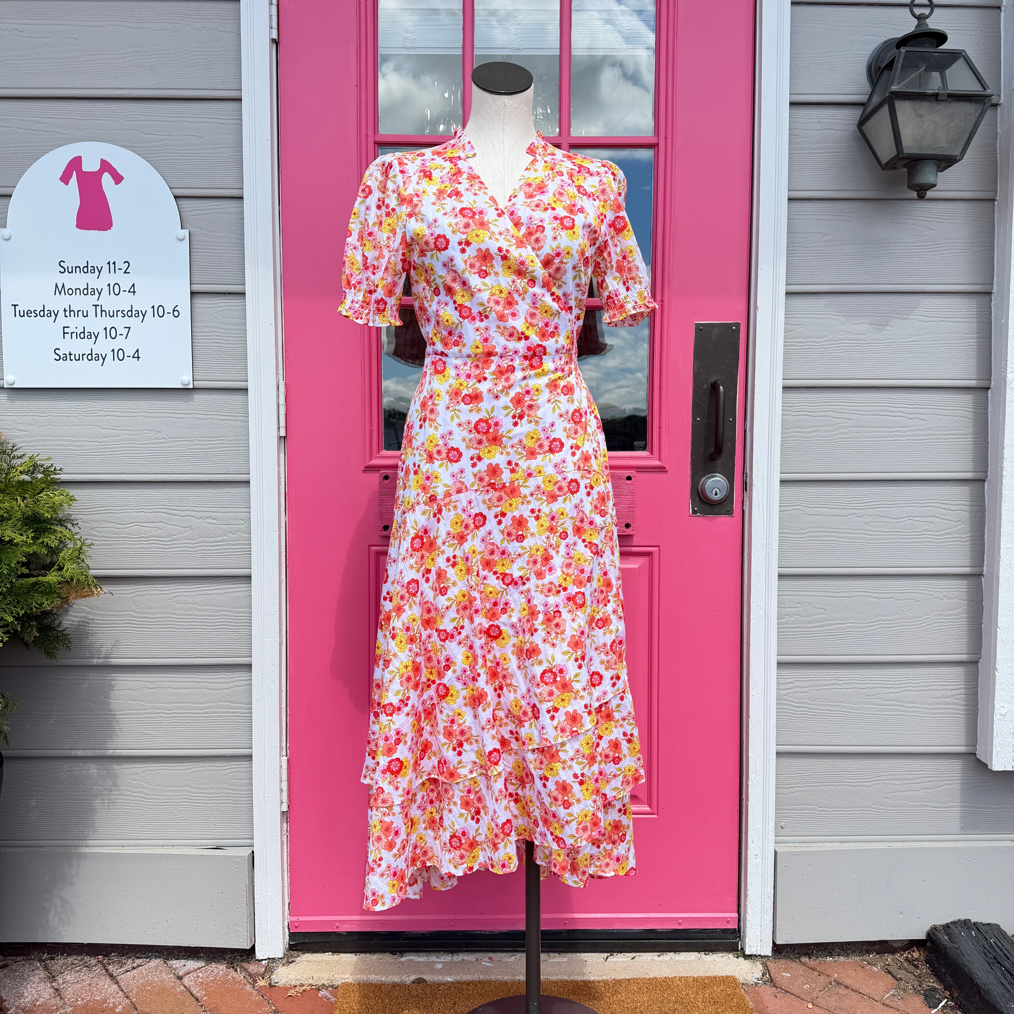 Draper James Naomi wrap dress size 8 NWT