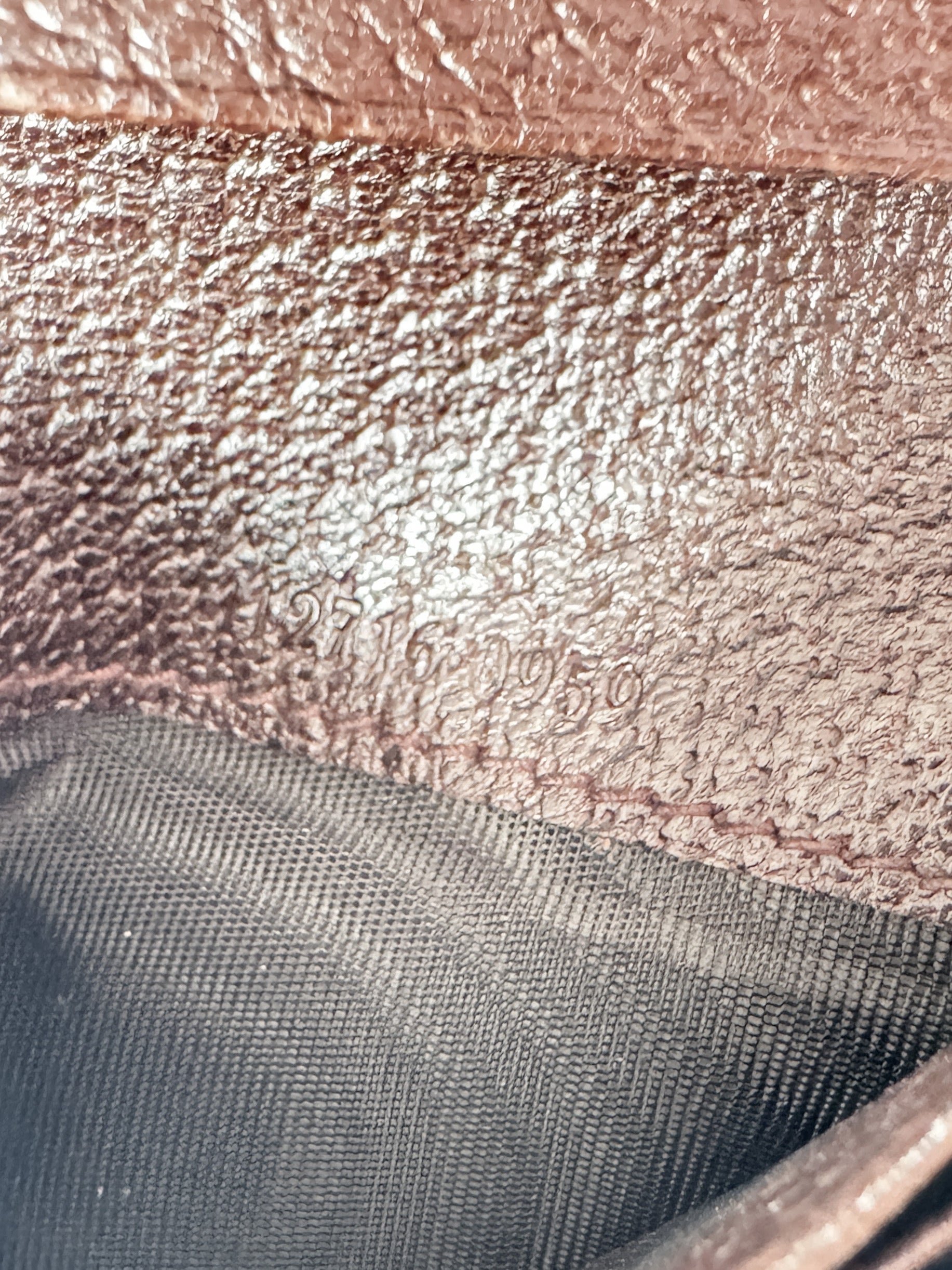 Gucci brown GG canvas leather compact wallet 12716 0959