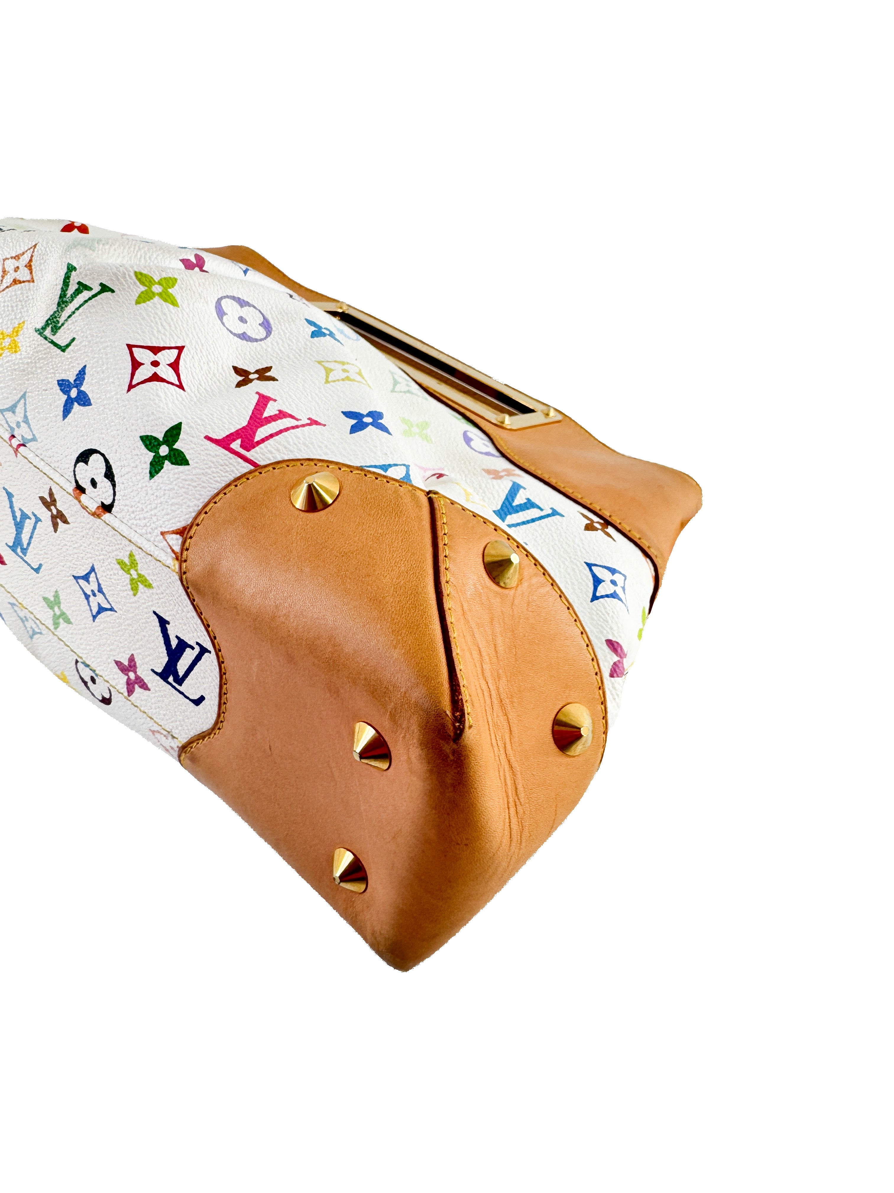 Louis Vuitton white multicolor Judy MM TR1162