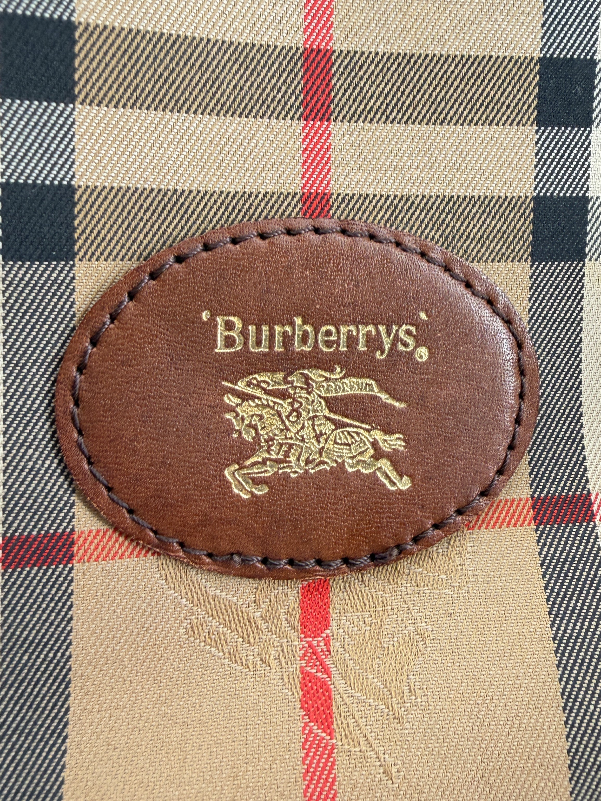 Burberrys vintage check Boston duffle