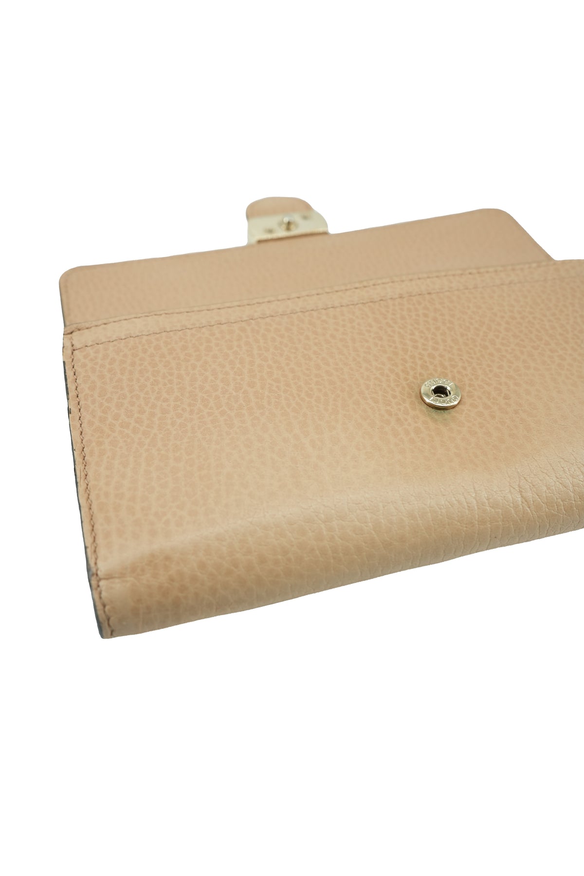 Gucci brown leather GG long wallet 525040