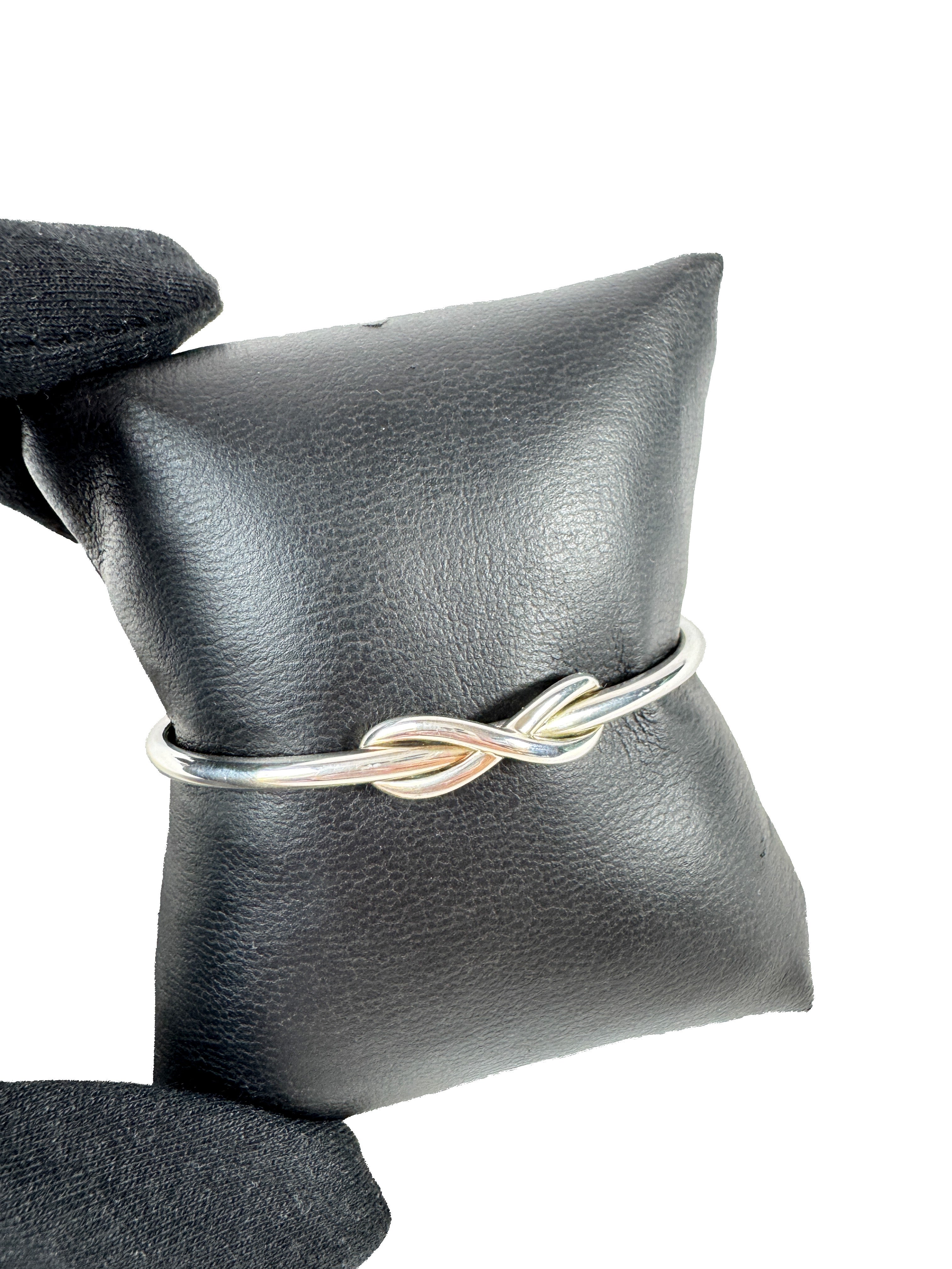 Tiffany & Co sterling silver infinity cuff bangle