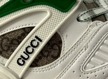 Gucci white retro basket high top sneakers size 38.5 BOX