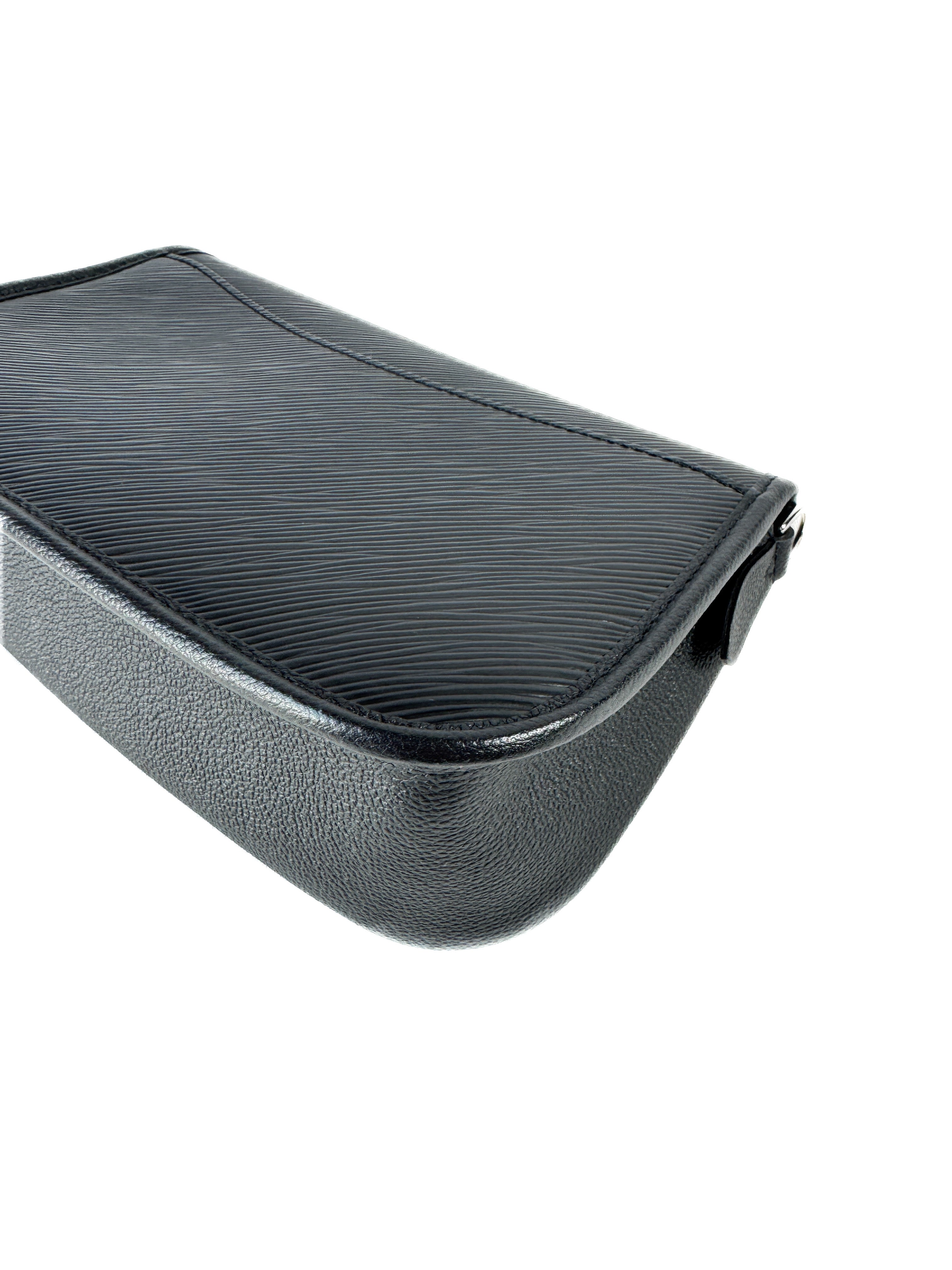 Louis Vuitton black epi leather Buci NFC