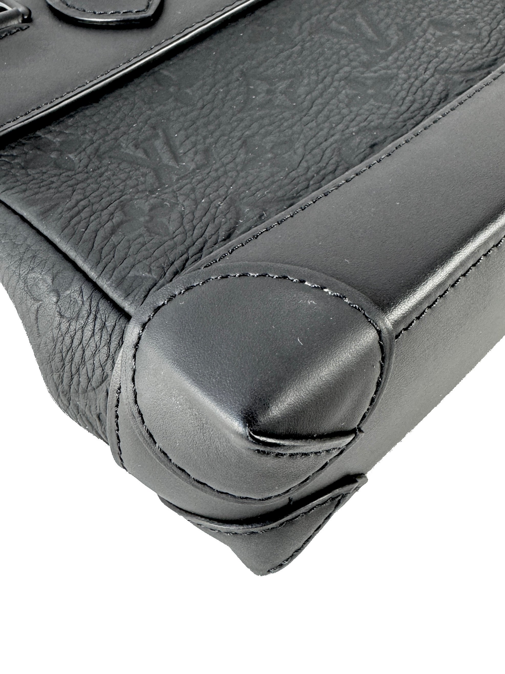 Louis Vuitton Steamer Crossbody Bag Monogram Taurillon Leather PM black (NFC)