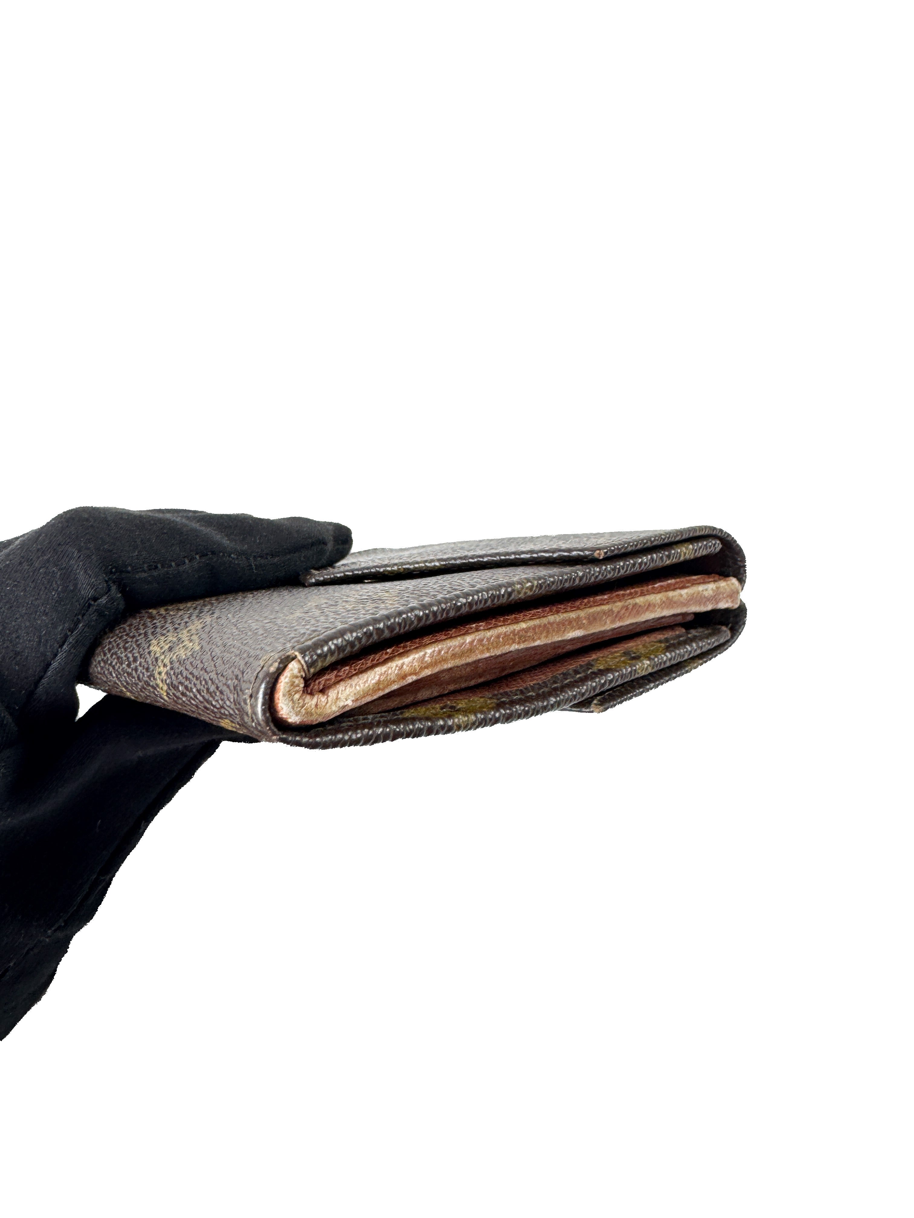 Louis Vuitton monogram vintage Porte Monnaie wallet (no datecode)