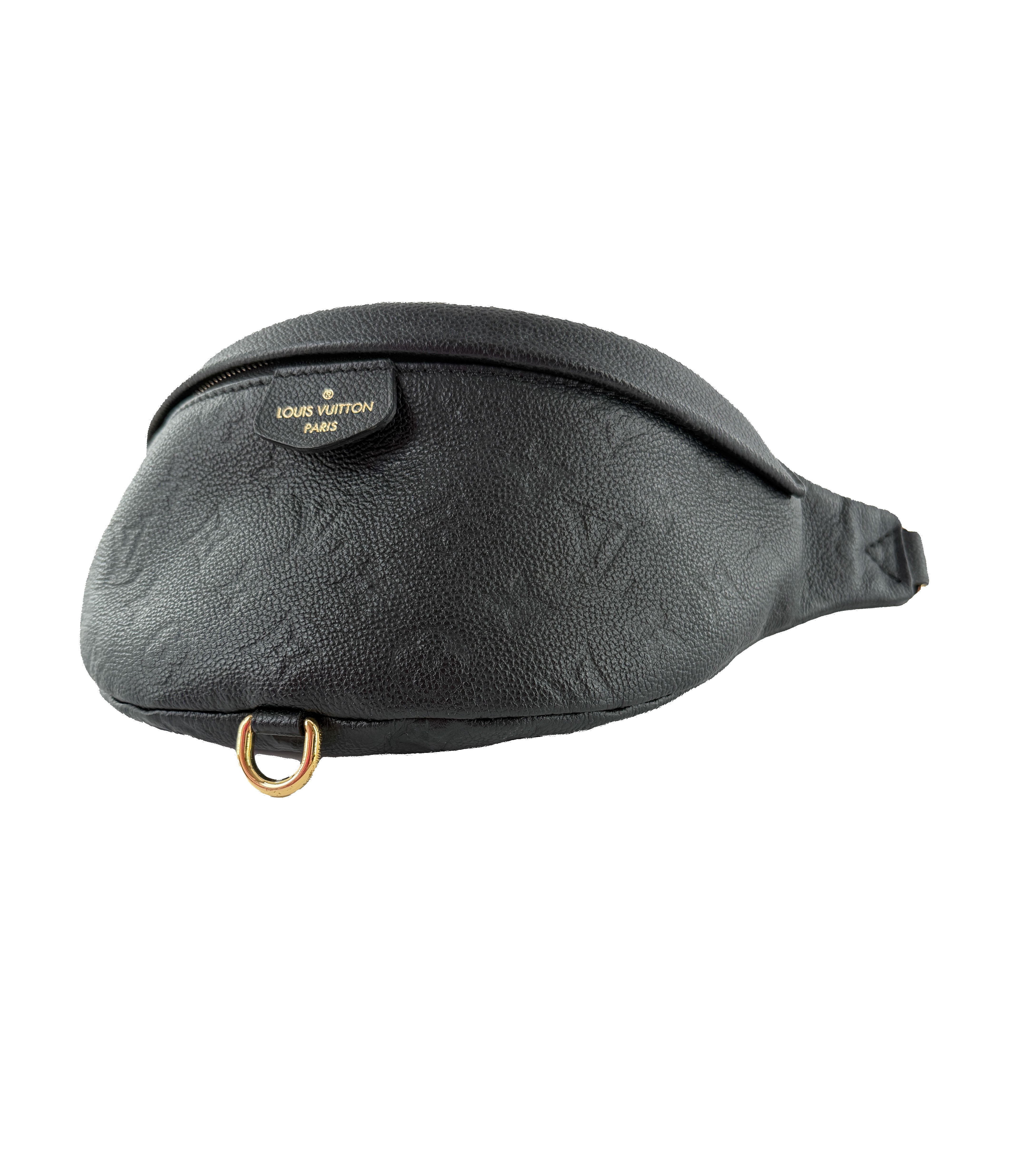 Louis Vuitton black Bumbag Empreinte Leather Crossbody Bag SD3149