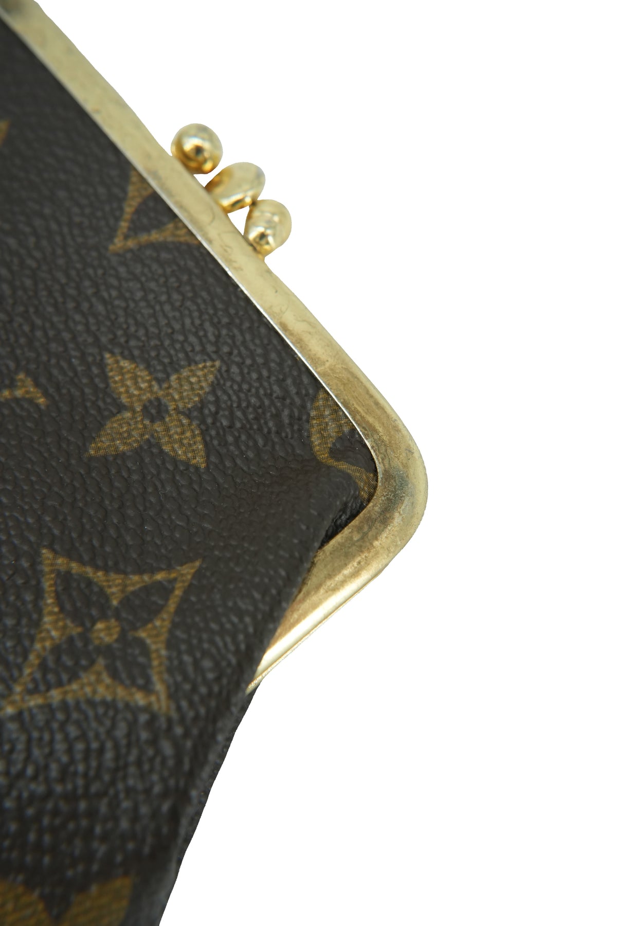 Louis Vuitton licensed monogram kisslock pouch vintage