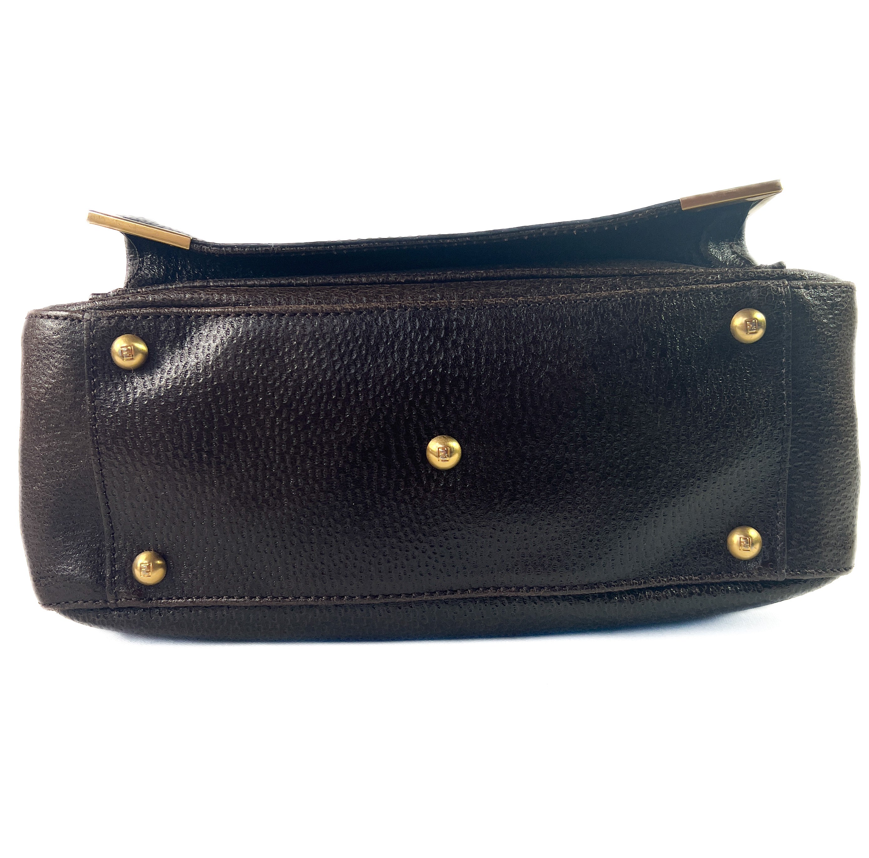 Fendi brown leather Classico No 3 satchel