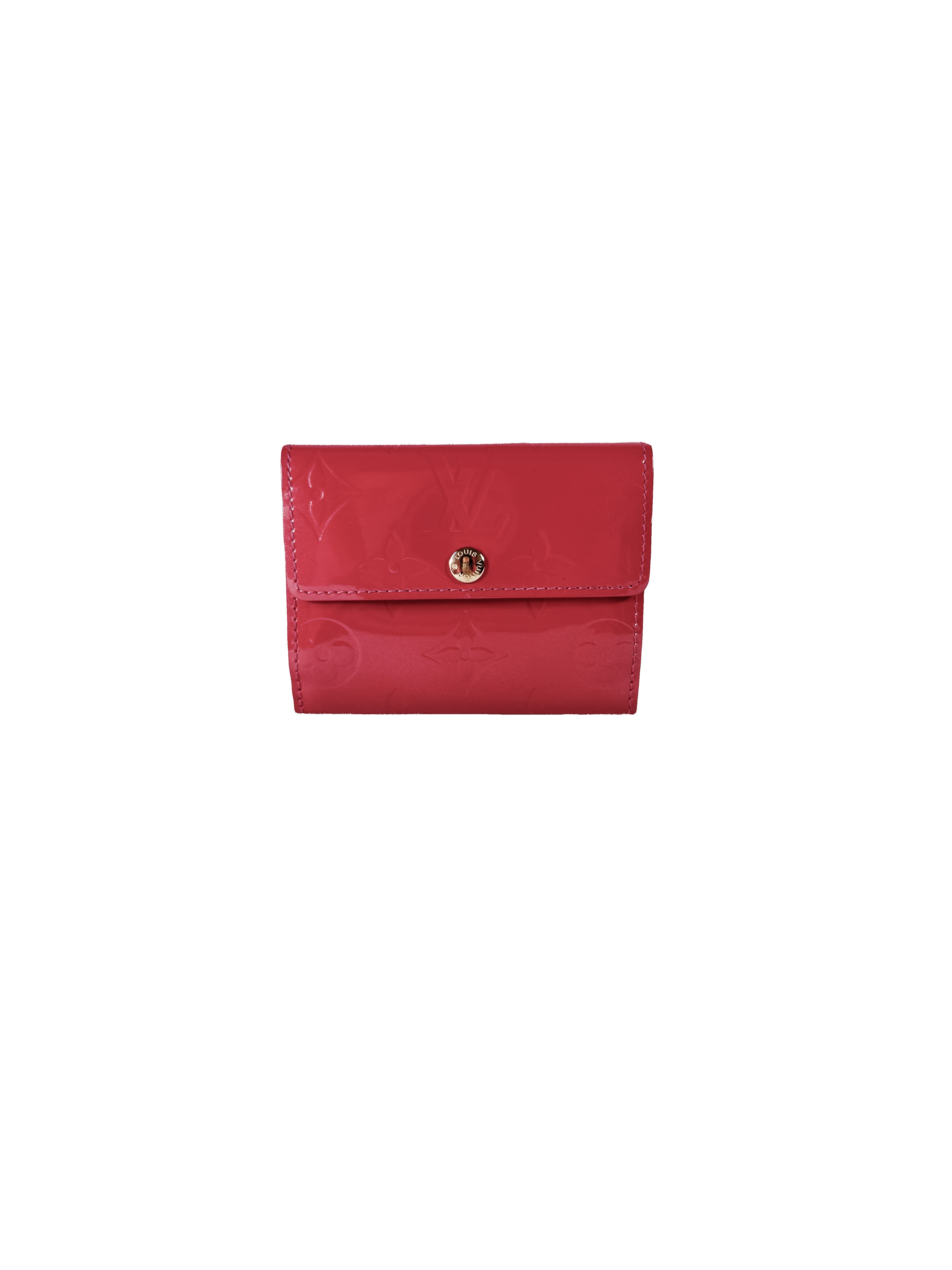 Louis Vuitton vernis Framboise Ludlow wallet SN1015